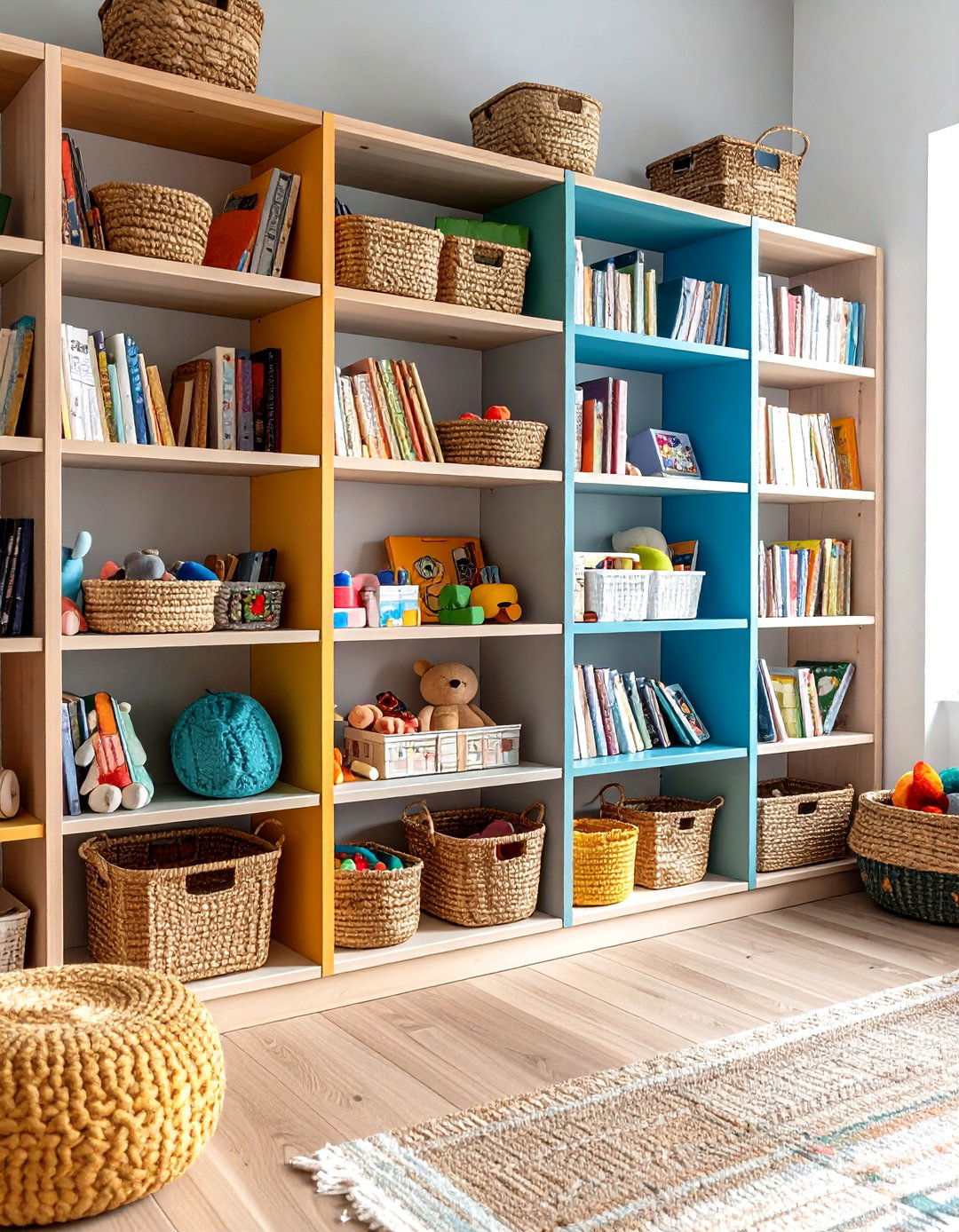 Open Shelving - 20 Toddler Room Ideas