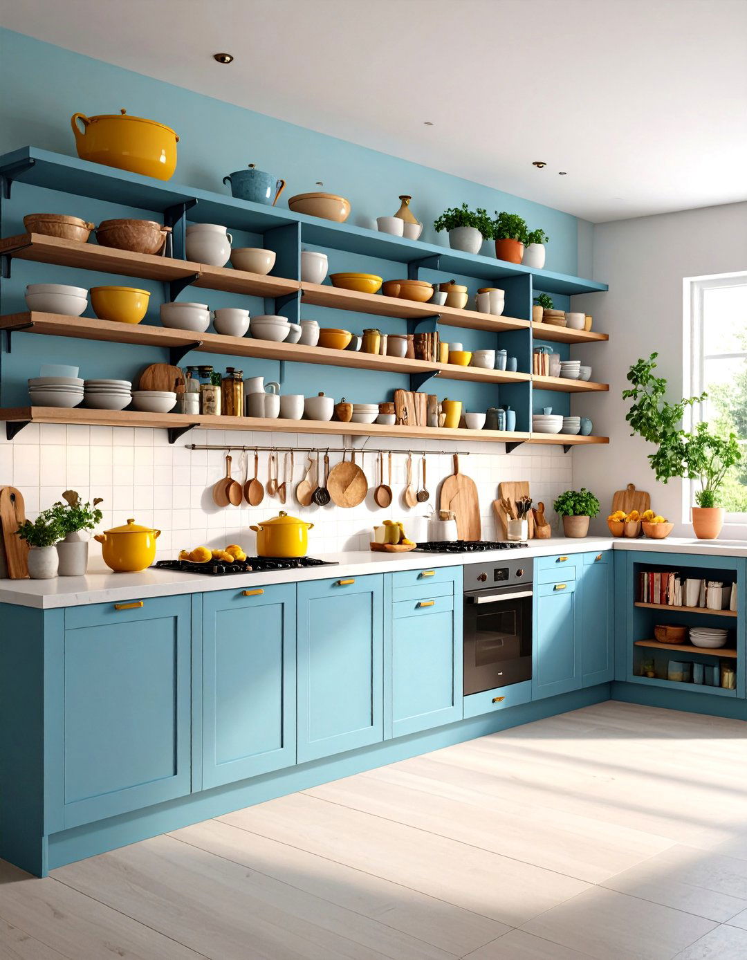 Open Shelving Displays Personality - 20 Dream Kitchen Ideas
