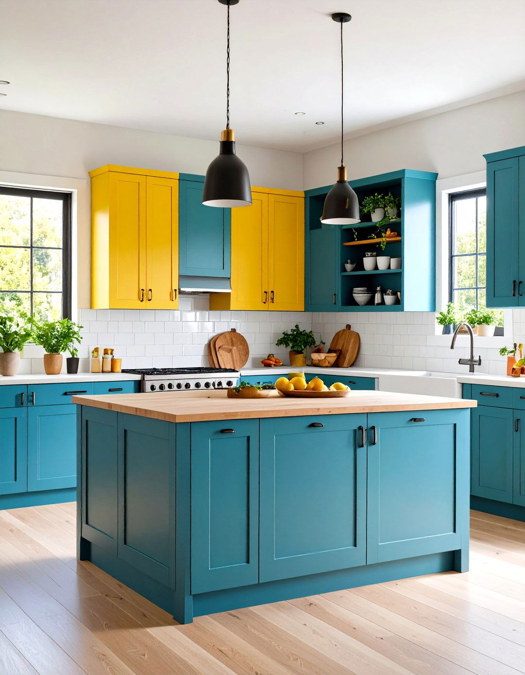 Open Shelving Kitchen Mixed Cabinet Integration - 20 Open Shelving Kitchen Ideas