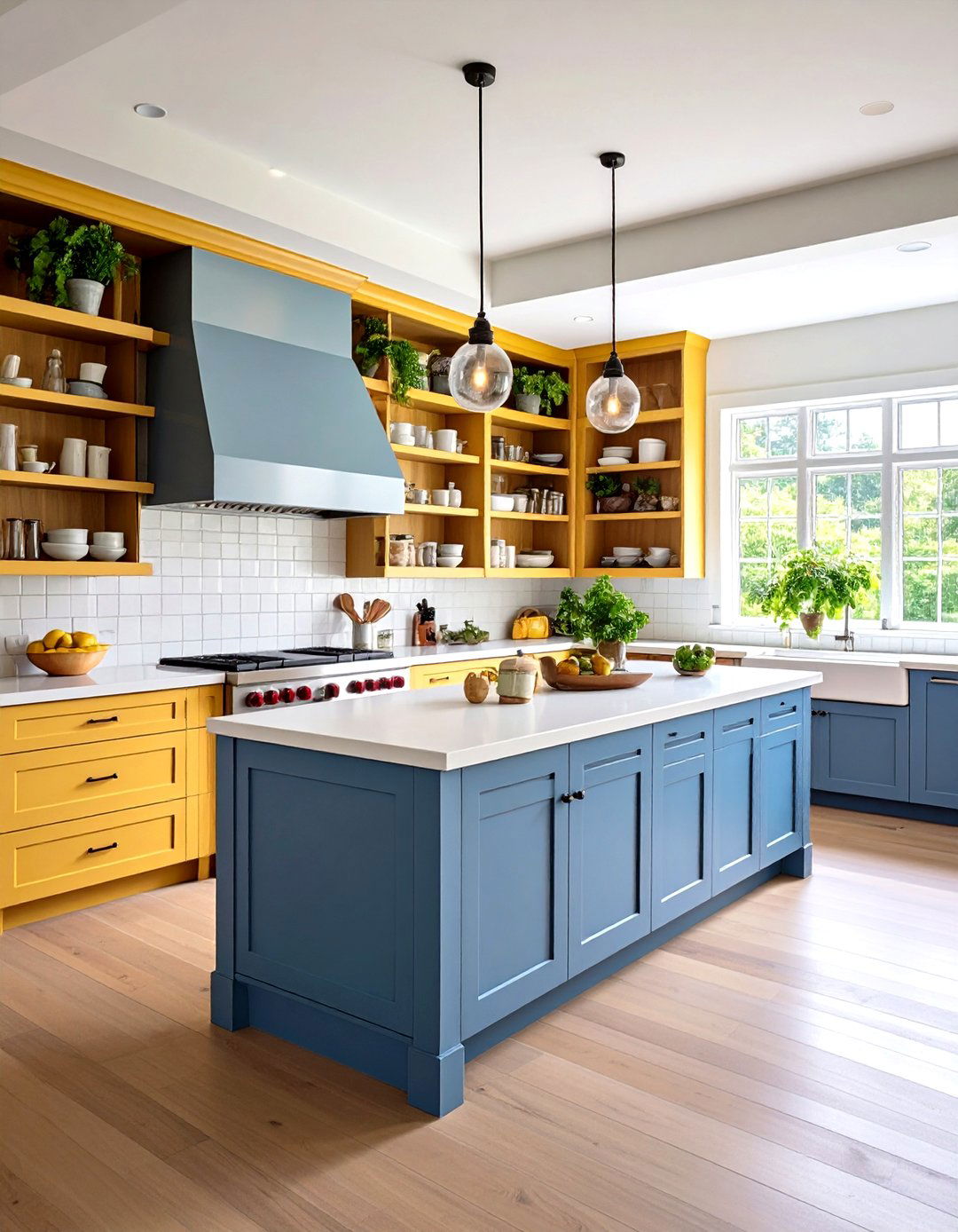 Open Shelving Kitchen Wraparound L Shaped Configuration - 20 Open Shelving Kitchen Ideas