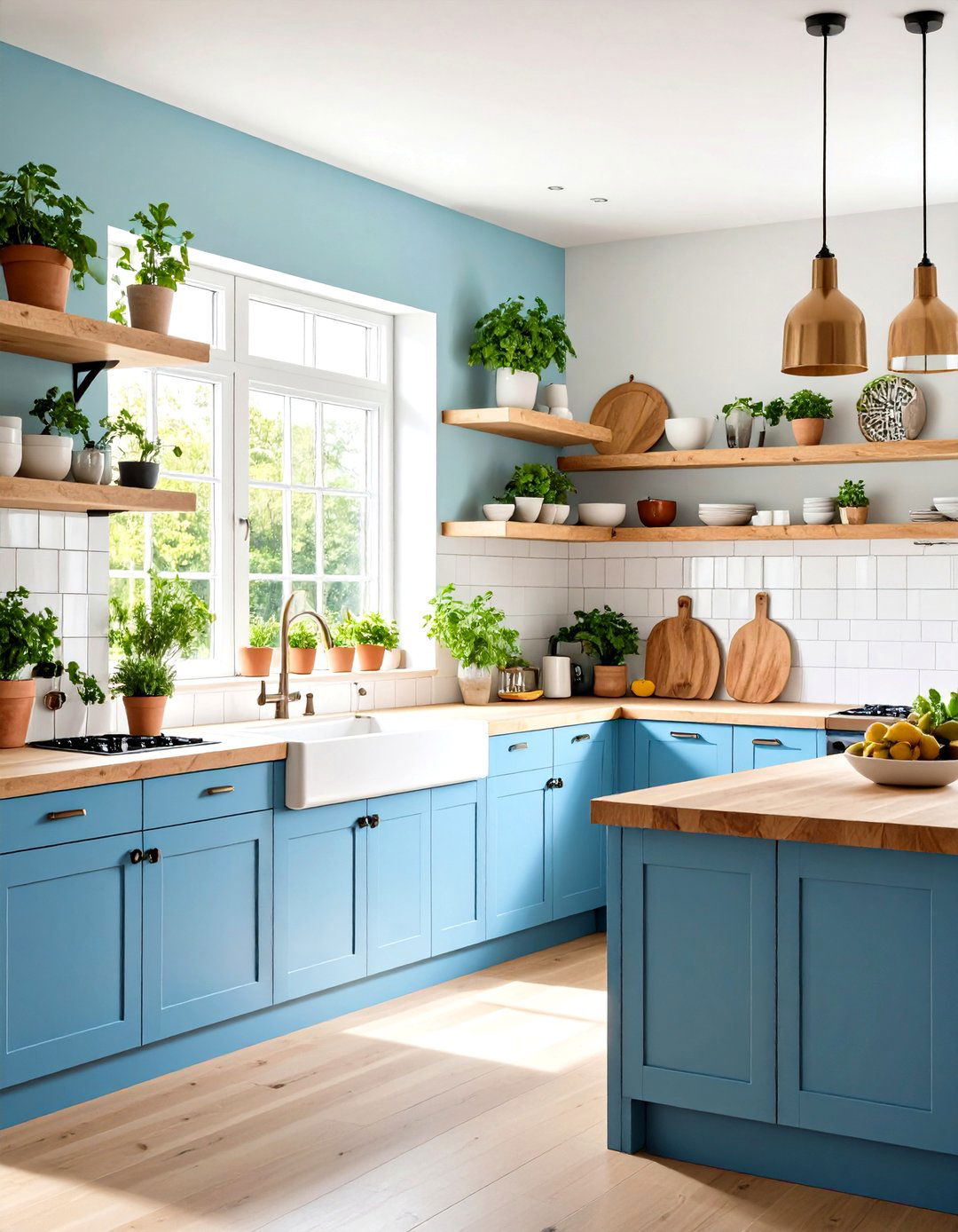 Open Shelving Summer Kitchen Airiness - 20 Summer Kitchen Ideas