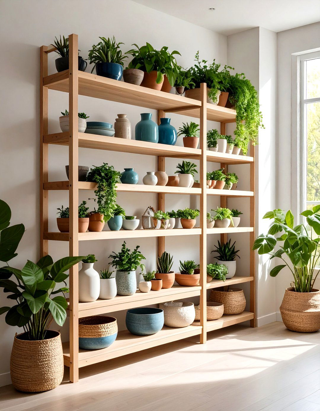 Open Shelving Systems - 20 Scandinavian Entryway Ideas
