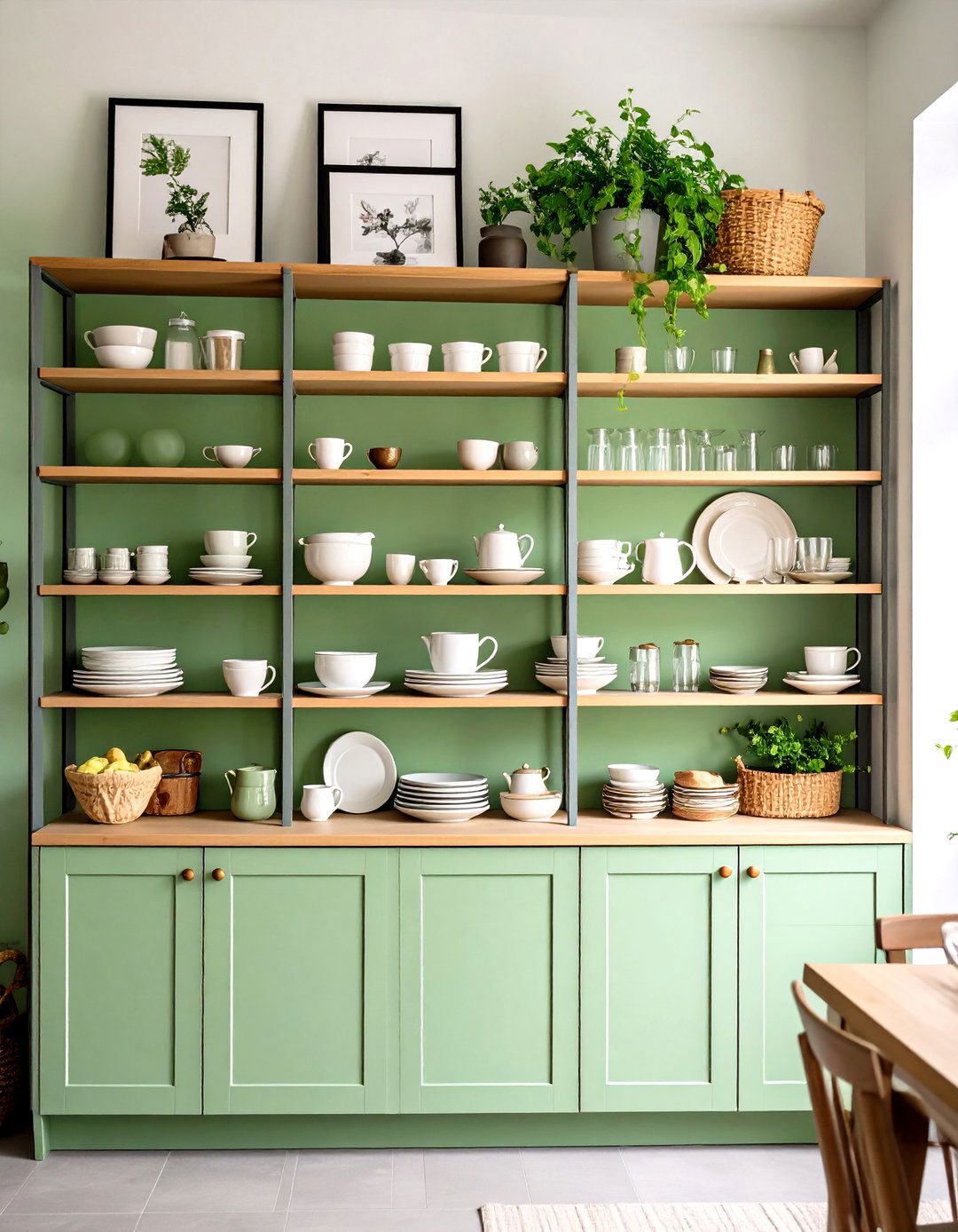 Open Shelving and Display Frames - 20 Small Dining Room Ideas