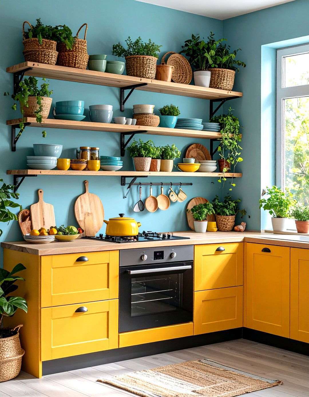 Open Shelving - 20 Scandinavian Kitchen Ideas