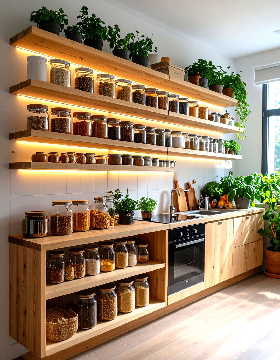 Opt for Open Shelving - 20 Small White Kitchen Ideas