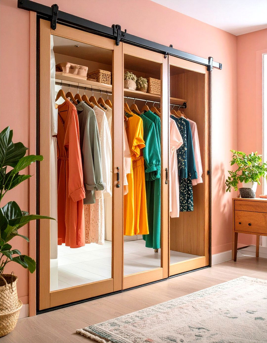 Opt for Sliding or Pocket Doors - 20 Small Dressing Room Ideas
