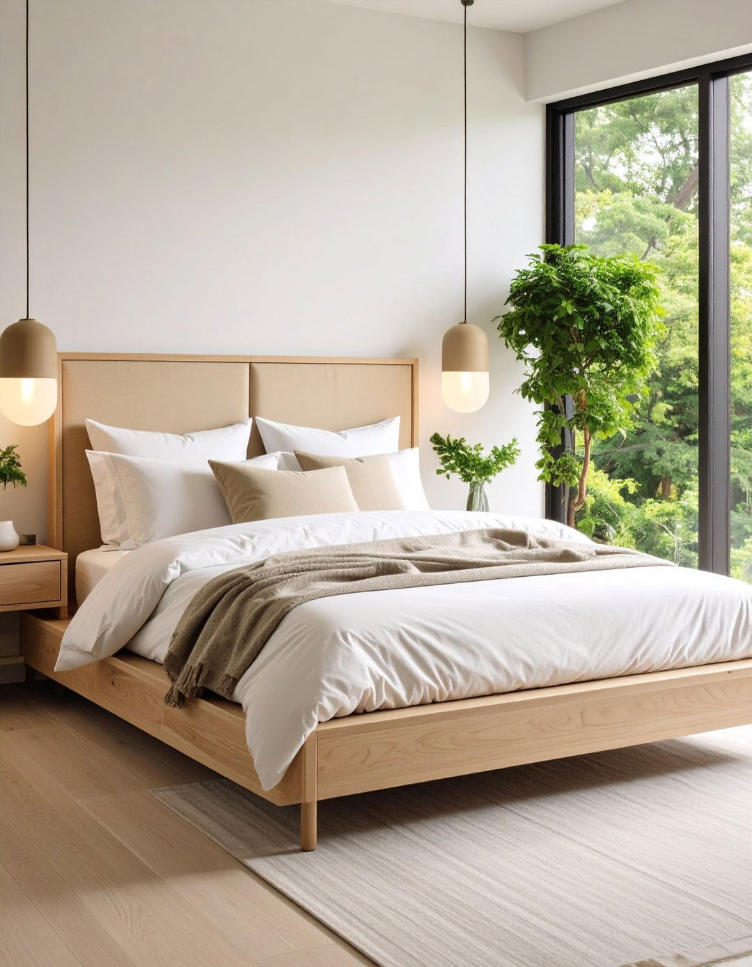 Opt for a Low Profile Platform Bed - 20 Scandinavian Bedroom Ideas