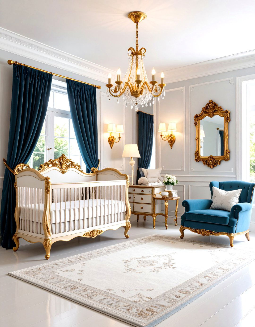 Opulent Vintage Nursery - 20 Vintage Nursery Ideas