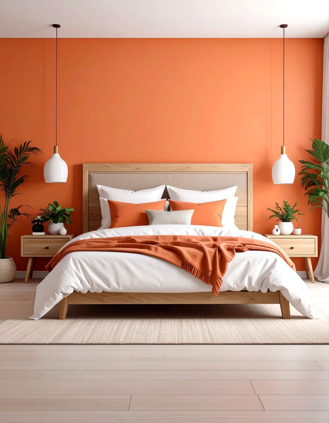 Orange Room Bedroom Sanctuary - 20 Orange Room Ideas