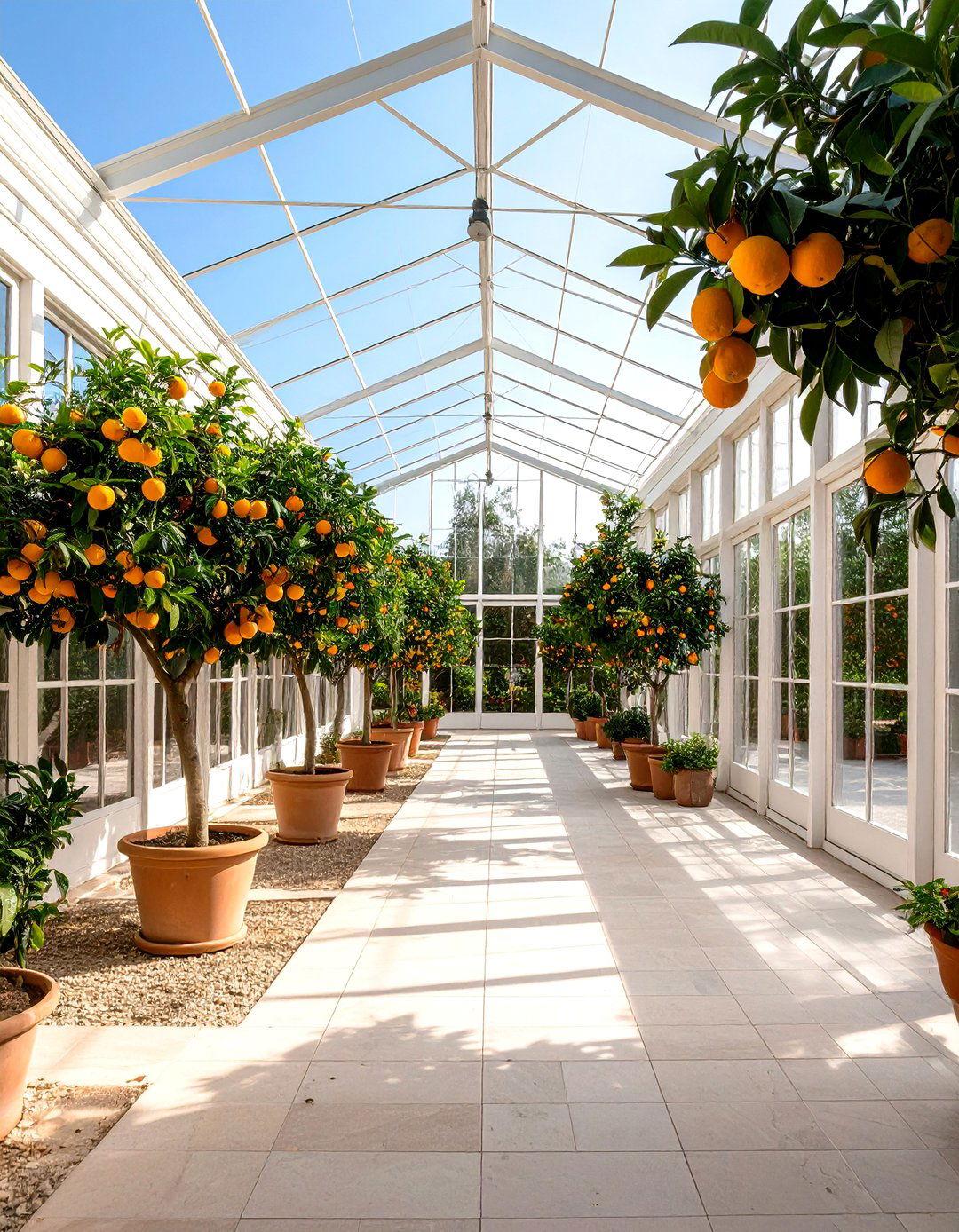 Orangerie Courtyard Bringing Exotic Flair to a Formal Garden - 20 Formal Garden Ideas