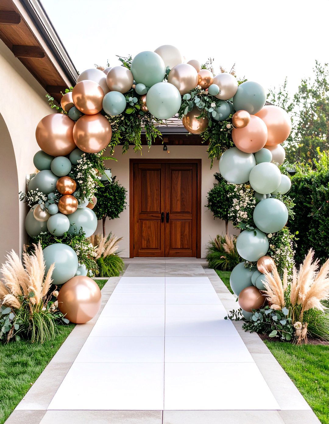 Organic Balloon Arch Party Decorations - 20 Party Decoration Ideas