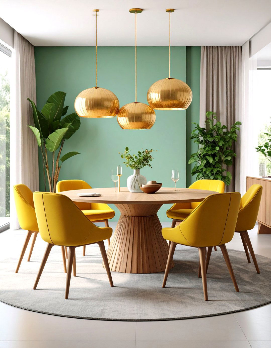 Organic Curves Mid Century Modern Dining Room - 20 Mid-century Modern Dining Rooms