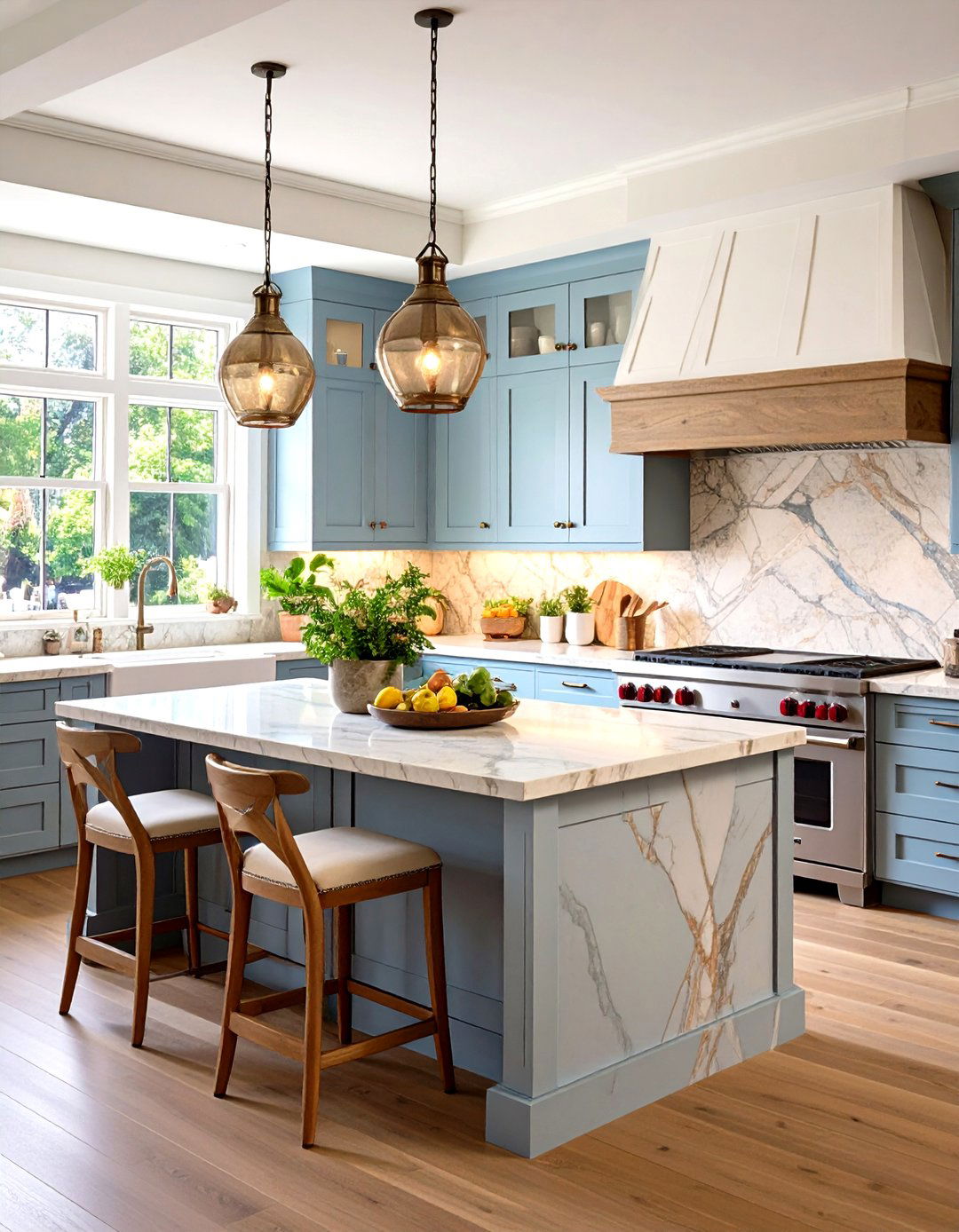 Organic Kitchen Design Using Natural Stone Backsplash - 20 Organic Kitchen Design Ideas