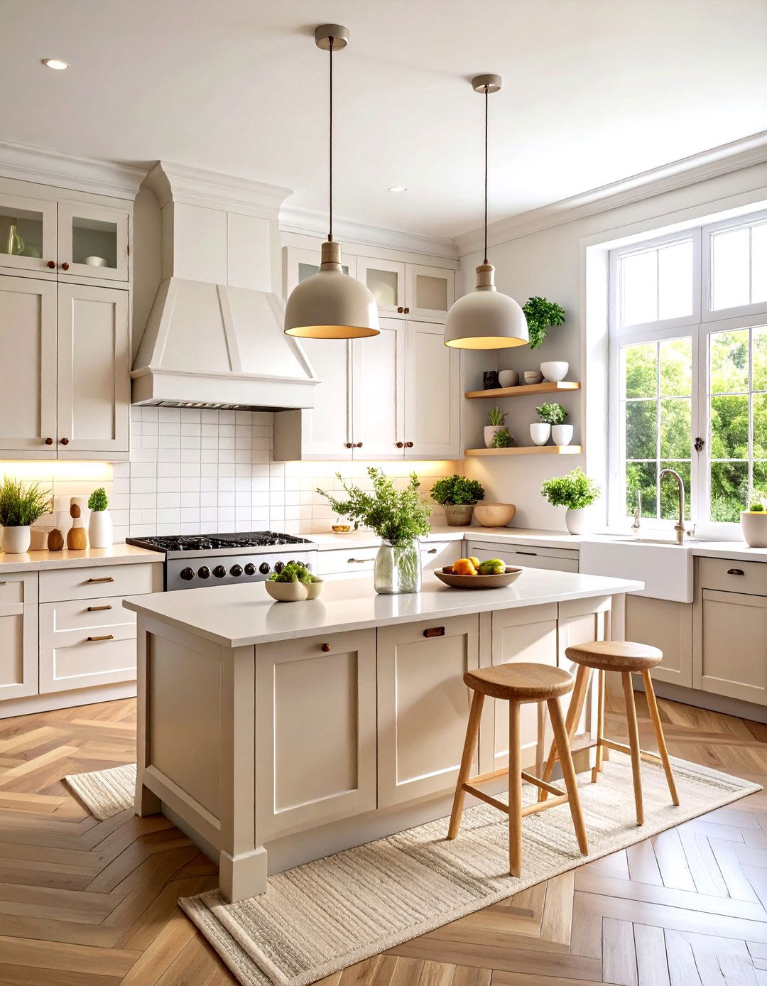 Organic Kitchen Design Using Warm Neutral Tones - 20 Organic Kitchen Design Ideas