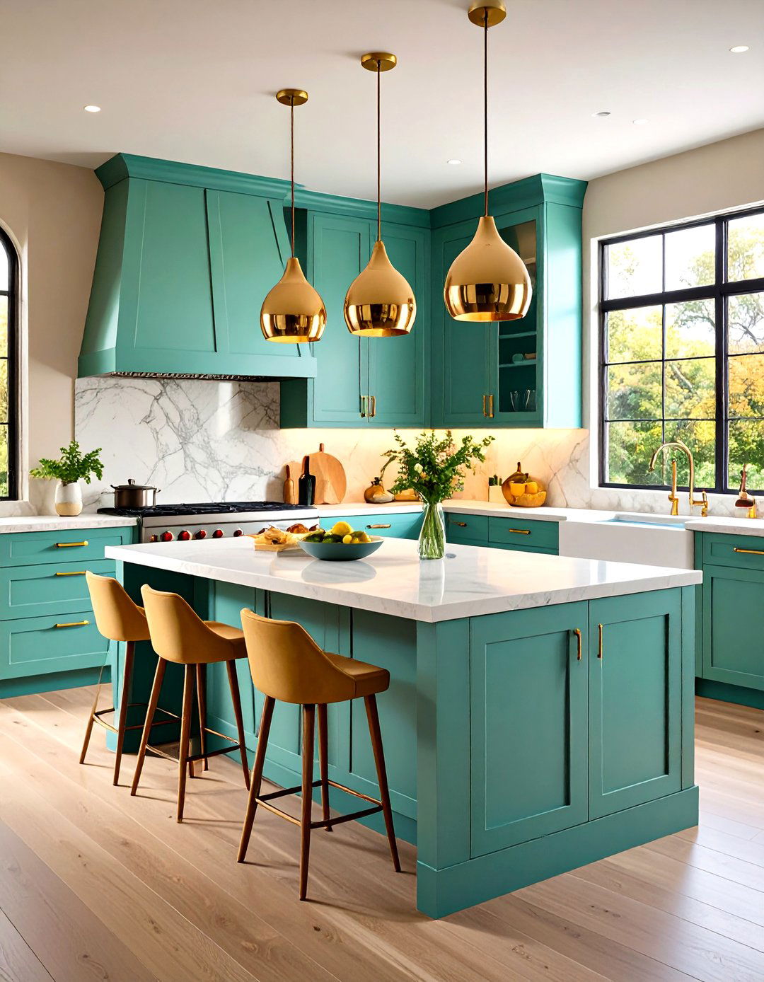 Organic Kitchen Design with Organic Shaped Hardware - 20 Organic Kitchen Design Ideas