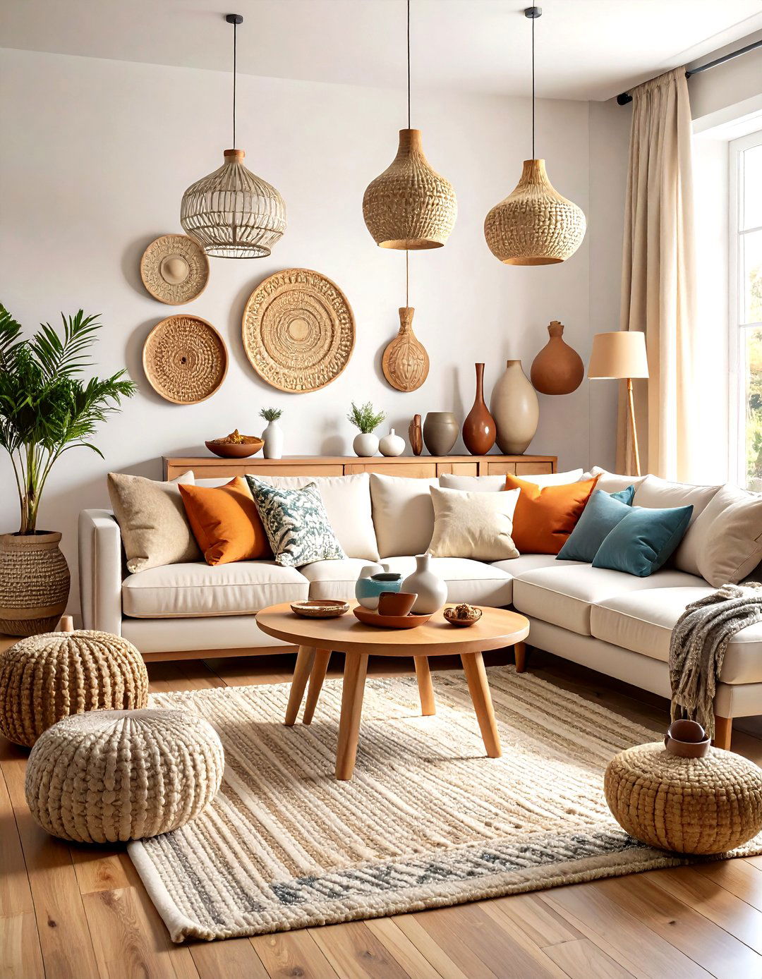 Organic Modern Living Room Ceramic and Pottery Decor - 20 Organic Modern Living Room Design Ideas