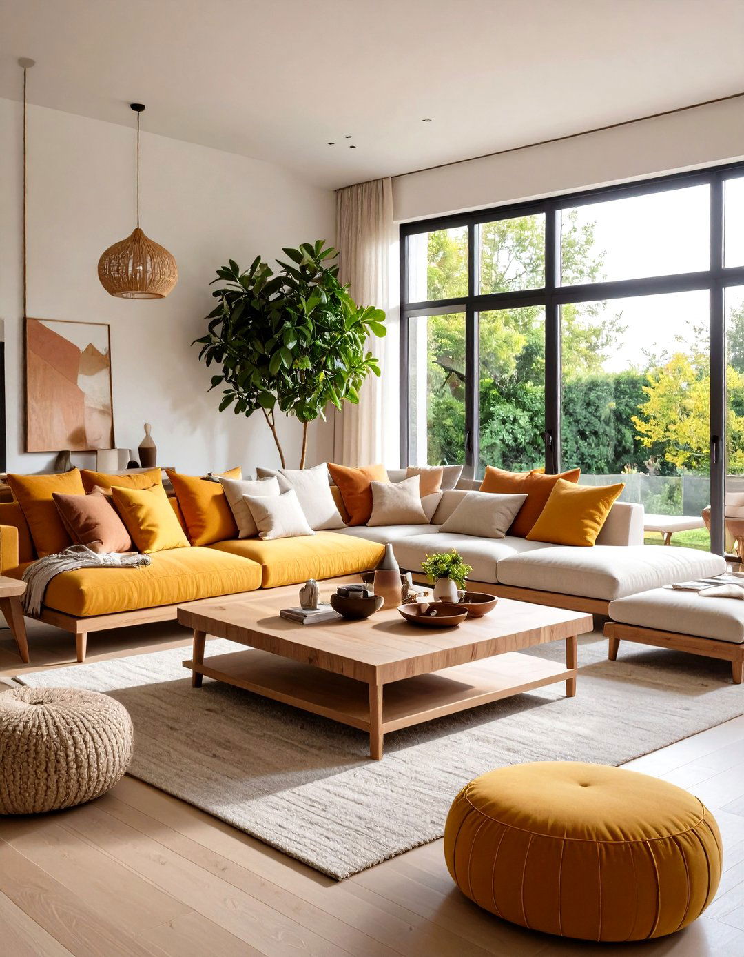 Organic Modern Living Room Low Profile Furniture - 20 Organic Modern Living Room Design Ideas