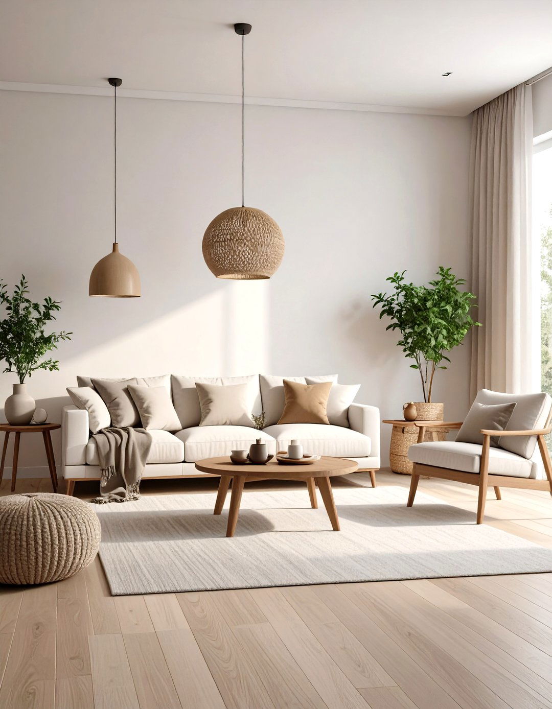 Organic Modern Living Room Neutral Color Palettes - 20 Organic Modern Living Room Design Ideas
