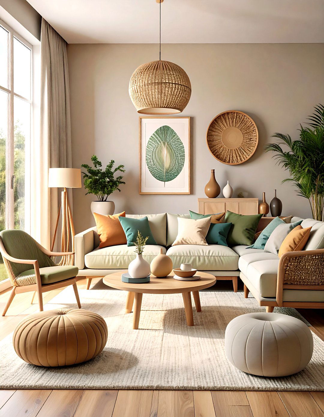 Organic Modern Living Room Organic Shaped Accessories - 20 Organic Modern Living Room Design Ideas