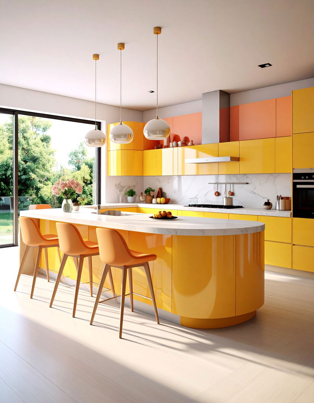 Organic Shape Minimalist Kitchen Design - 20 Minimalist Kitchen Ideas
