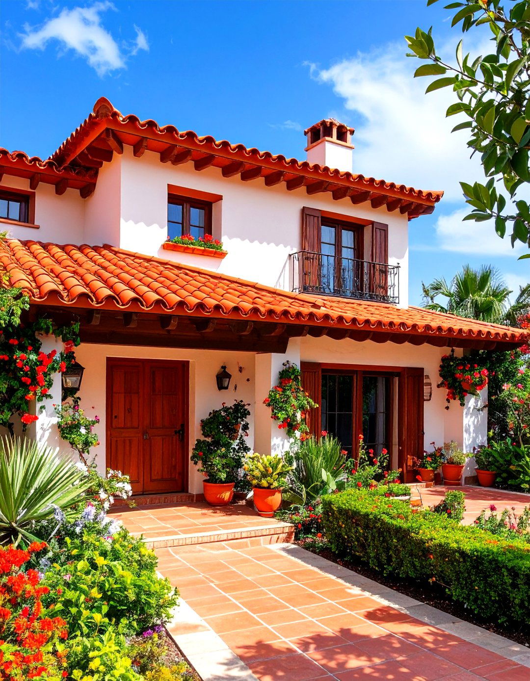 Ornamental Clay Coping Caps for Spanish Style Home Exteriors - 20 spanish style home exterior ideas
