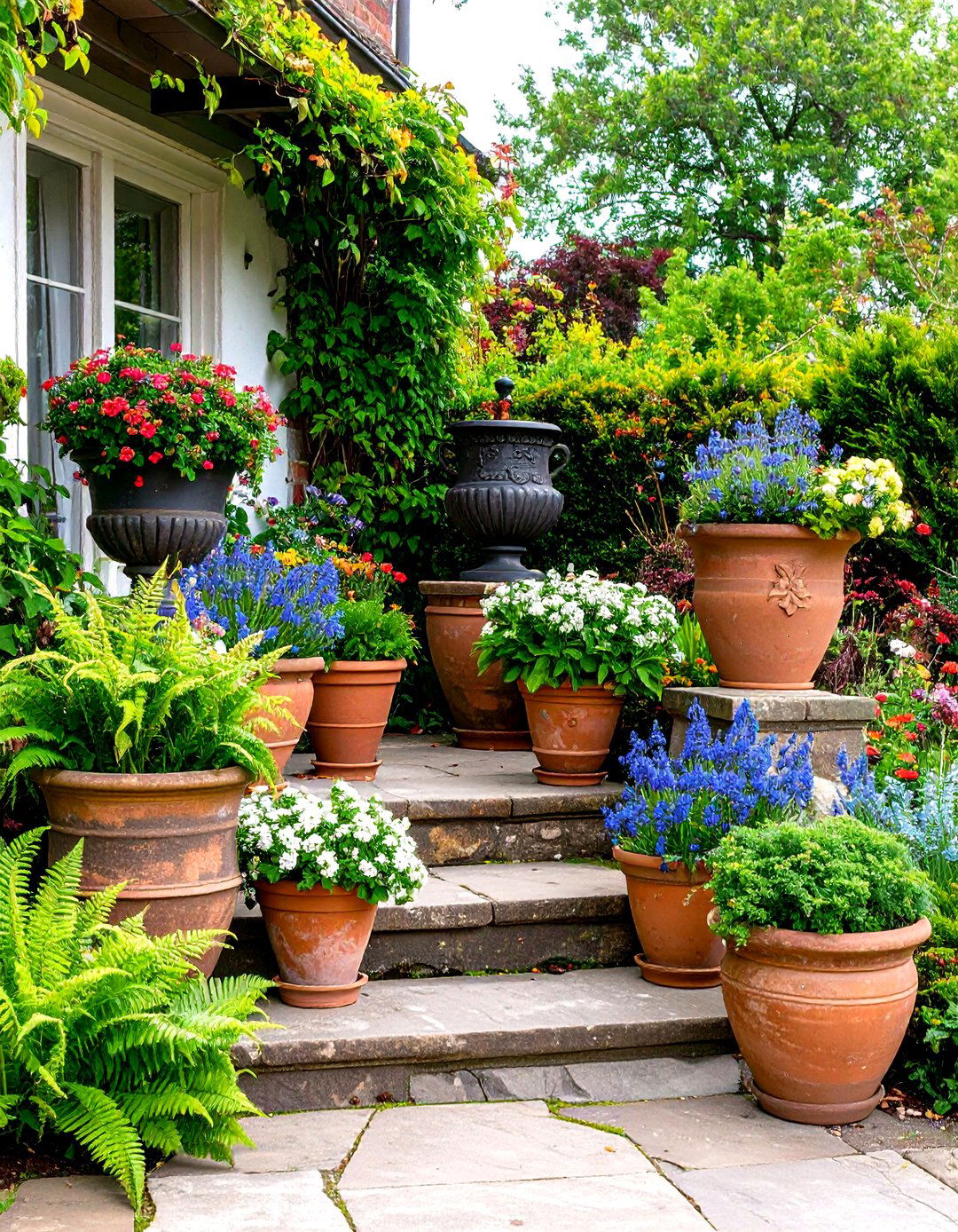 Ornamental Urns and Planters - 20 Victorian Front Garden Ideas
