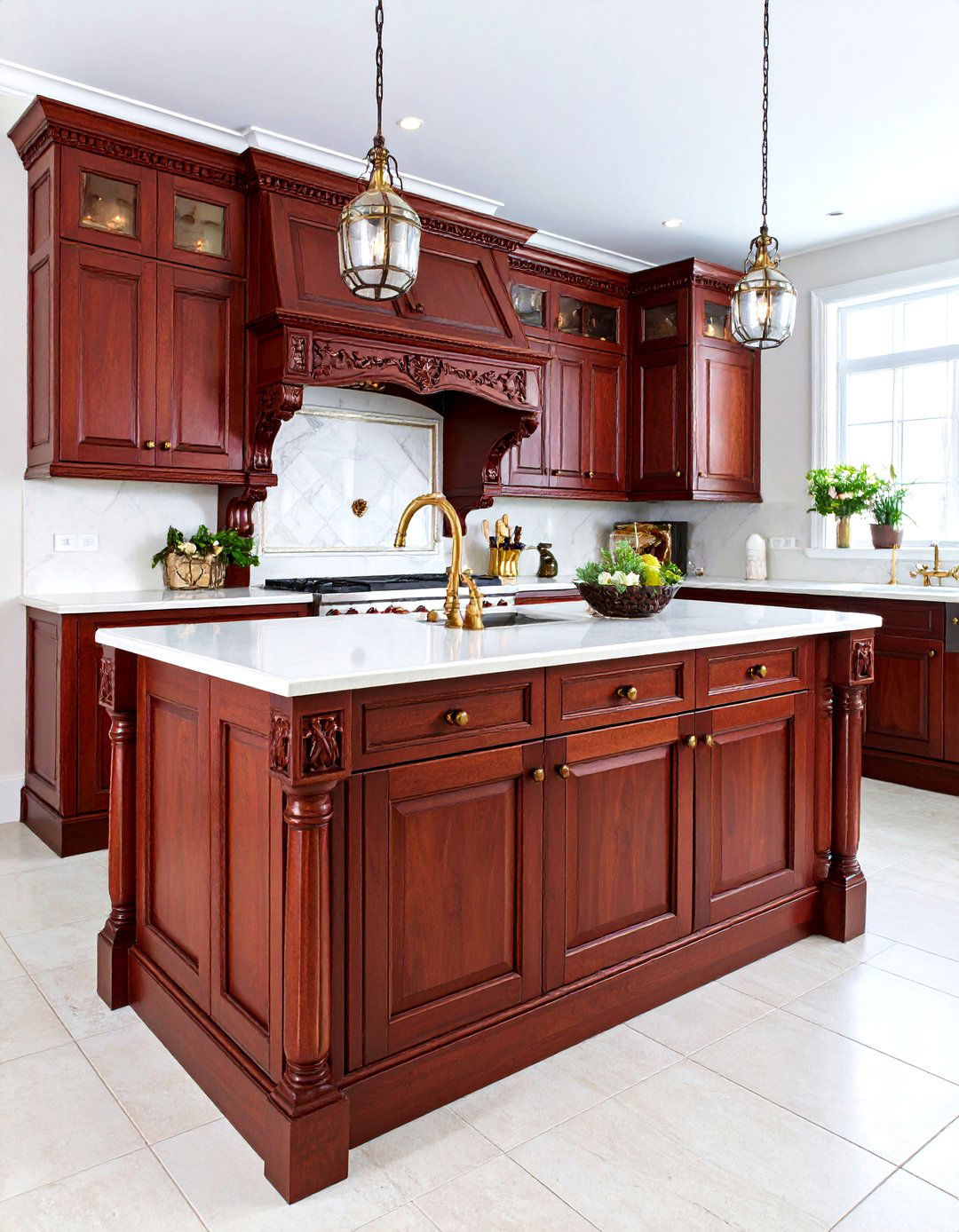 Ornate Cabinetry and Carvings - 20 Victorian Kitchen Ideas