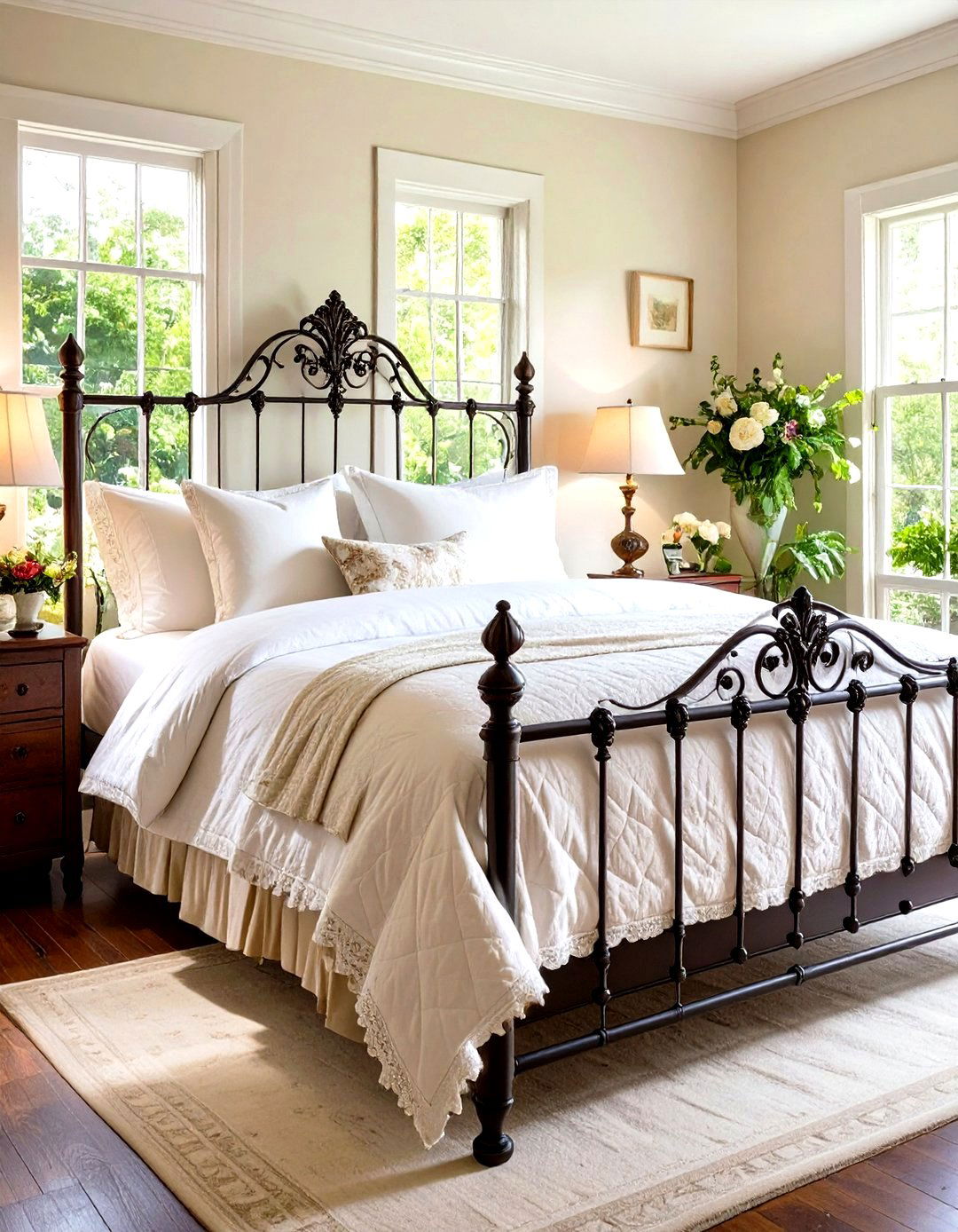 Ornate Metal Bed Frames - 20 Vintage Bedroom Ideas