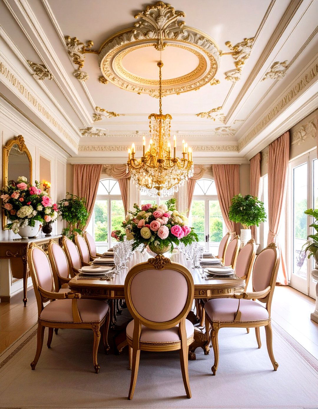 Ornate Plaster Dining Room Ceiling Celebrates Heritage - 20 Dining Room Ceiling Ideas
