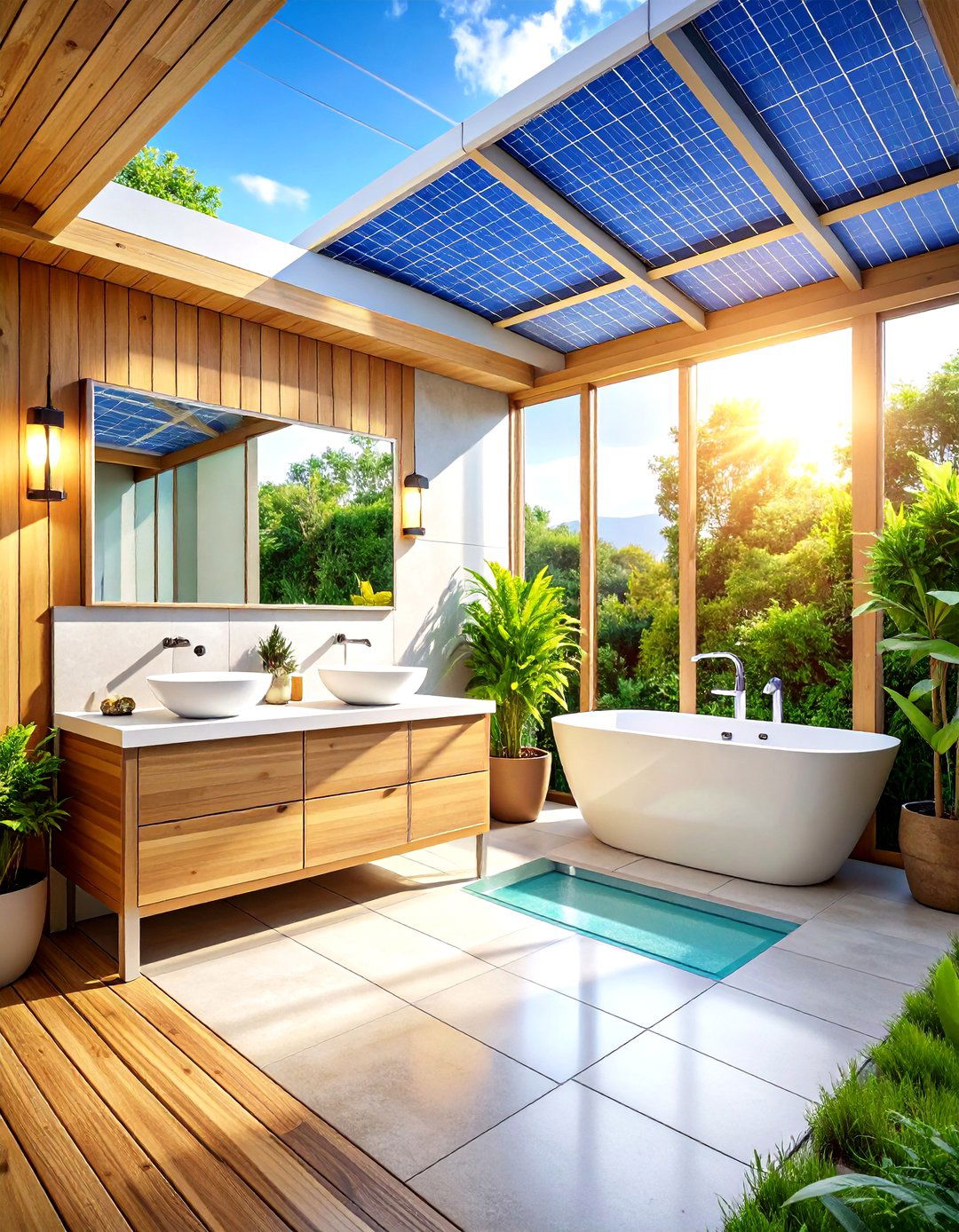 Outdoor Bathroom Solar Powered Eco Design - 20 Outdoor Bathroom Ideas