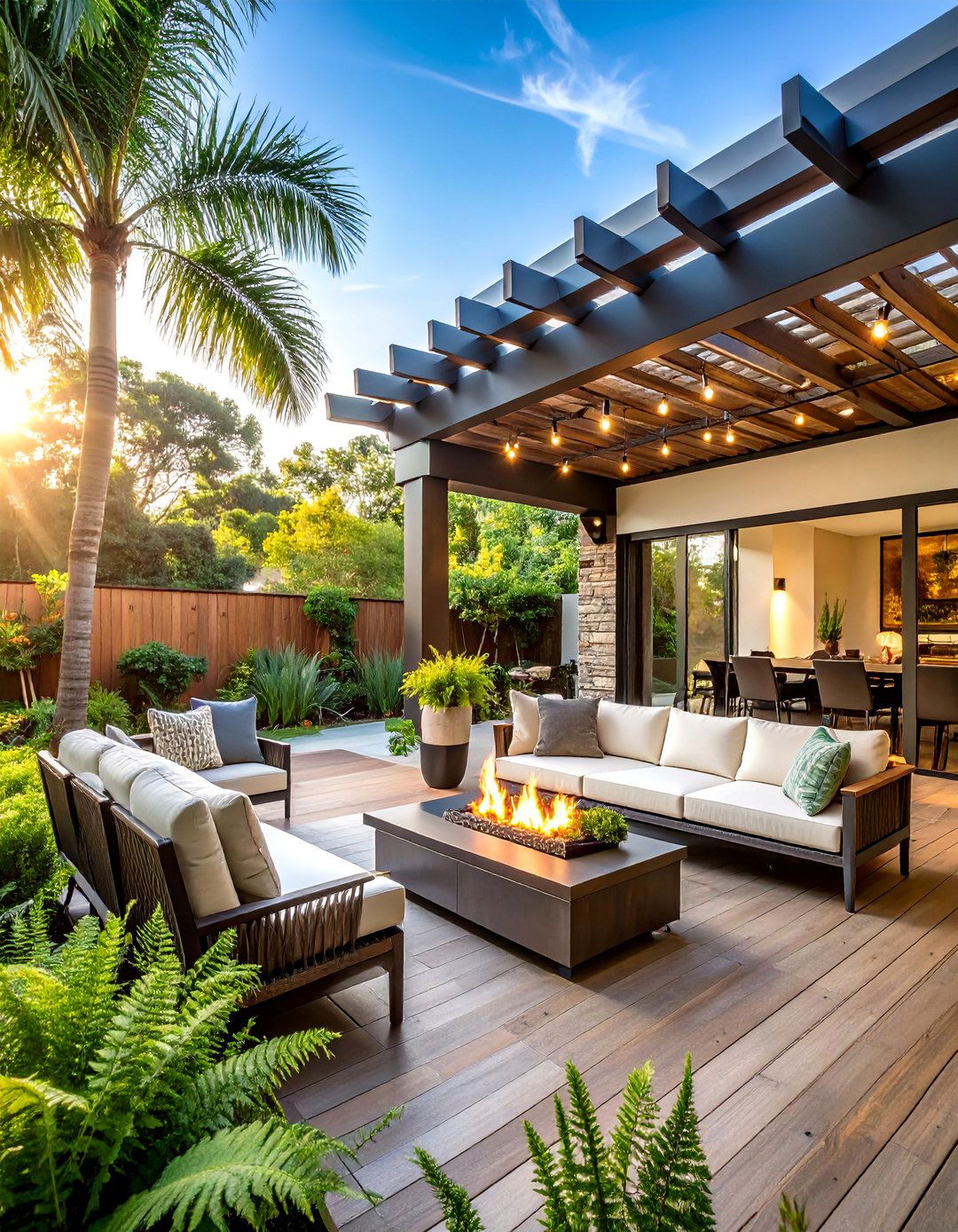 Outdoor Cigar Room Patio with Weather Protection - 20 Cigar Room Ideas