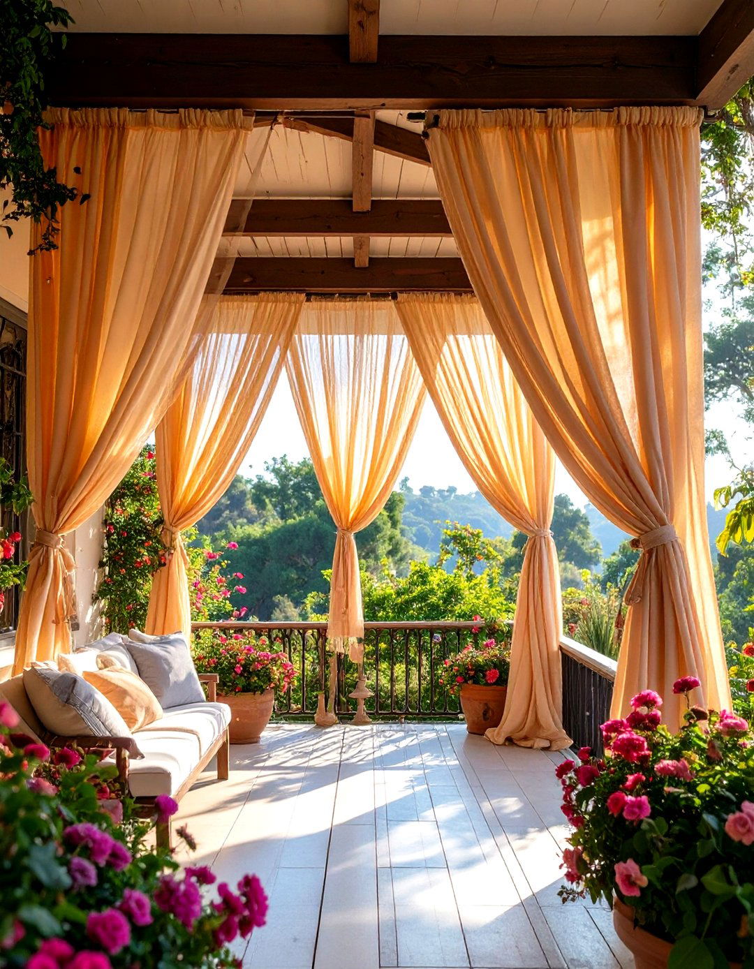 Outdoor Curtains - 20 Veranda Ideas