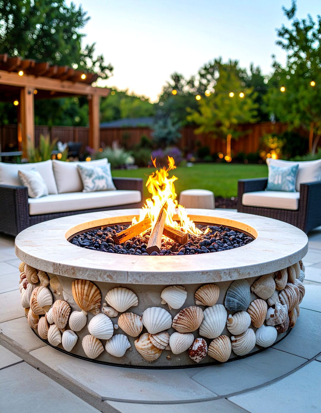 Outdoor Fire Pit or Fireplace - 20 Tropical Patio Ideas