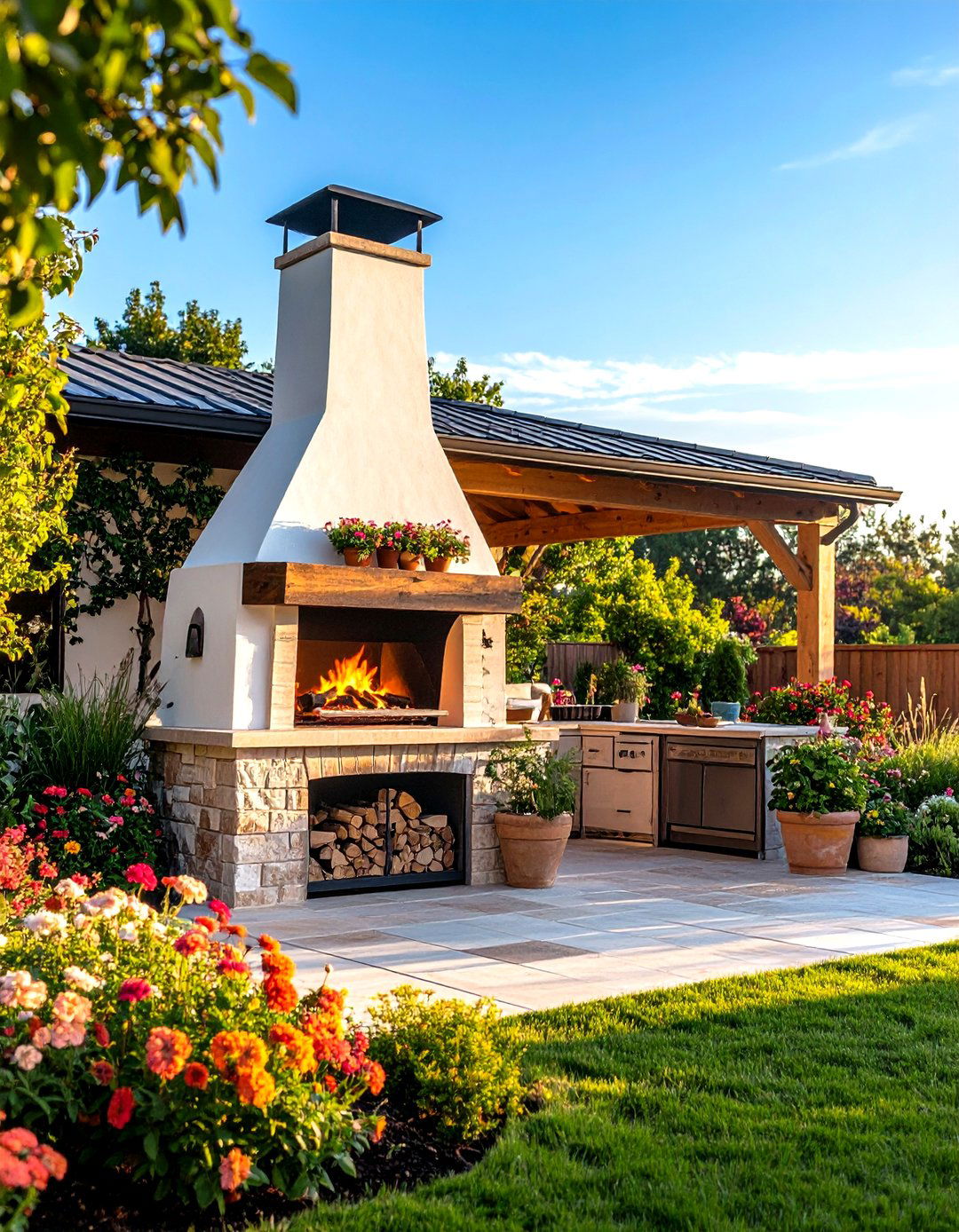 Outdoor Fireplace Pizza Oven Combination Design - 20 Outdoor Fireplace Ideas