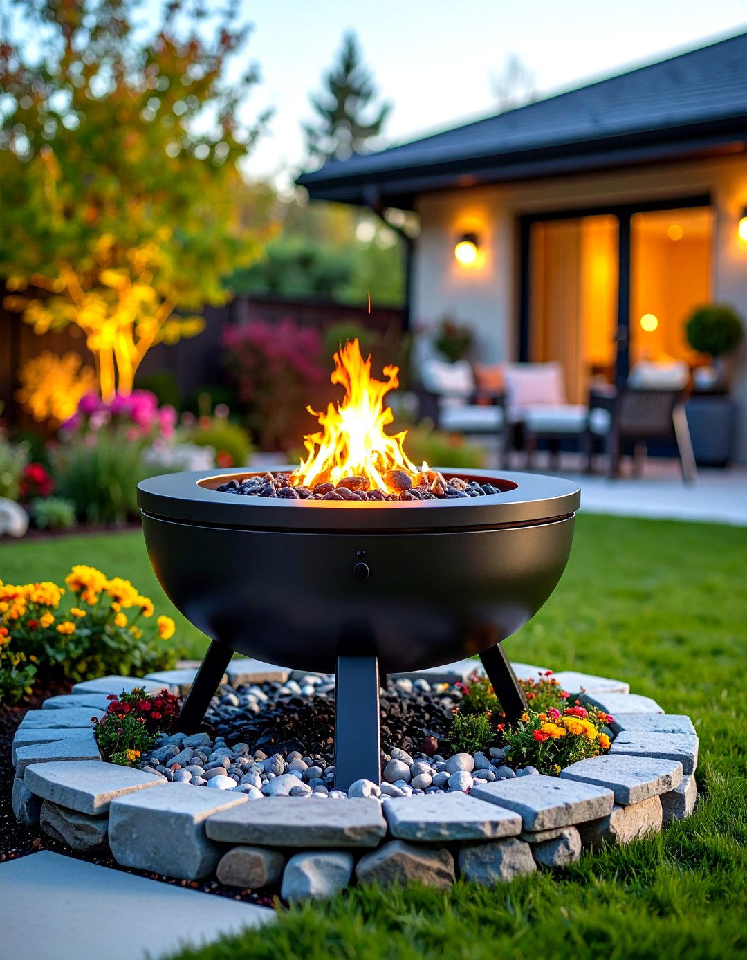 Outdoor Fireplace Portable Steel Fire Pit Alternative - 20 Outdoor Fireplace Ideas