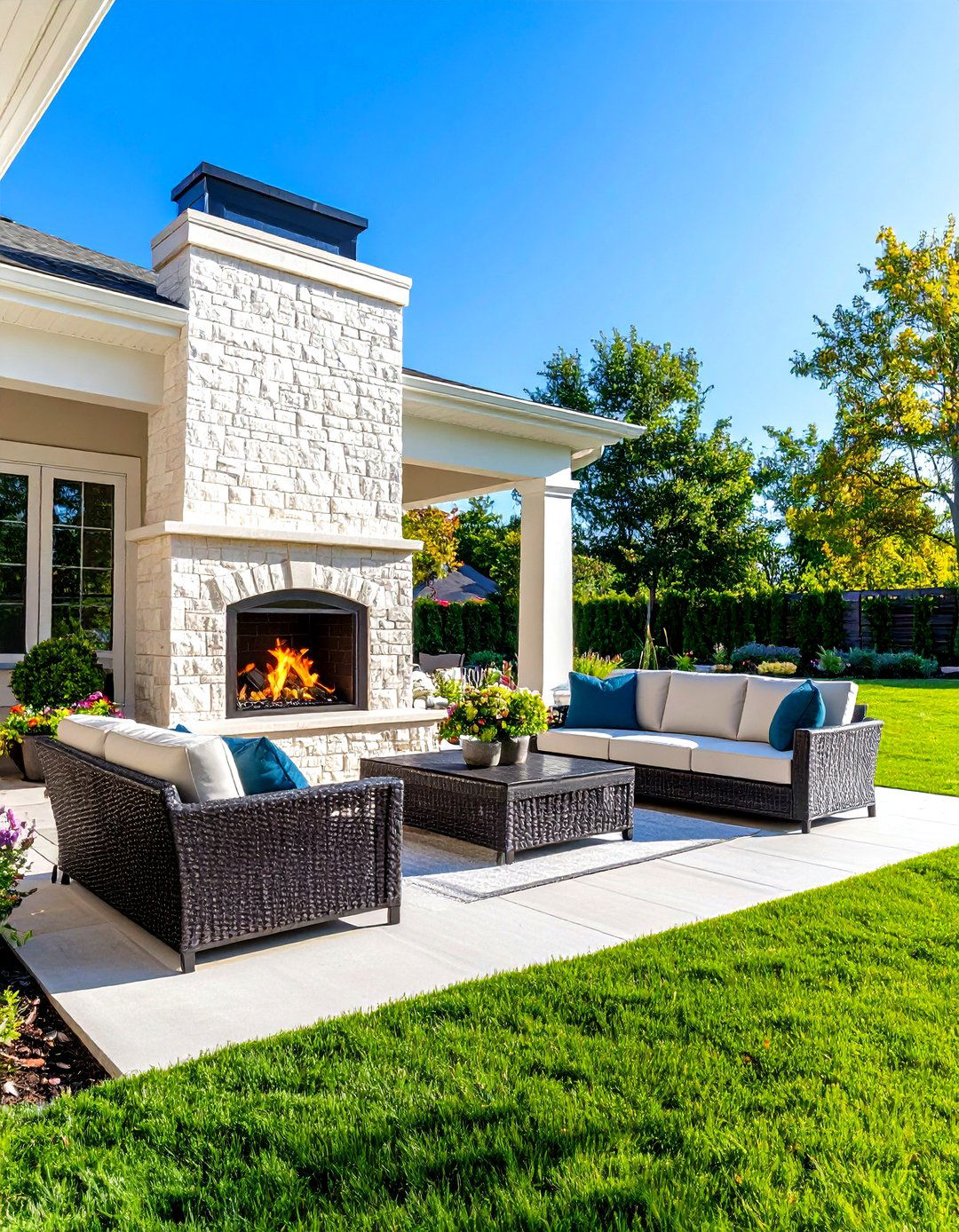 Outdoor Fireplace - 20 Veranda Ideas