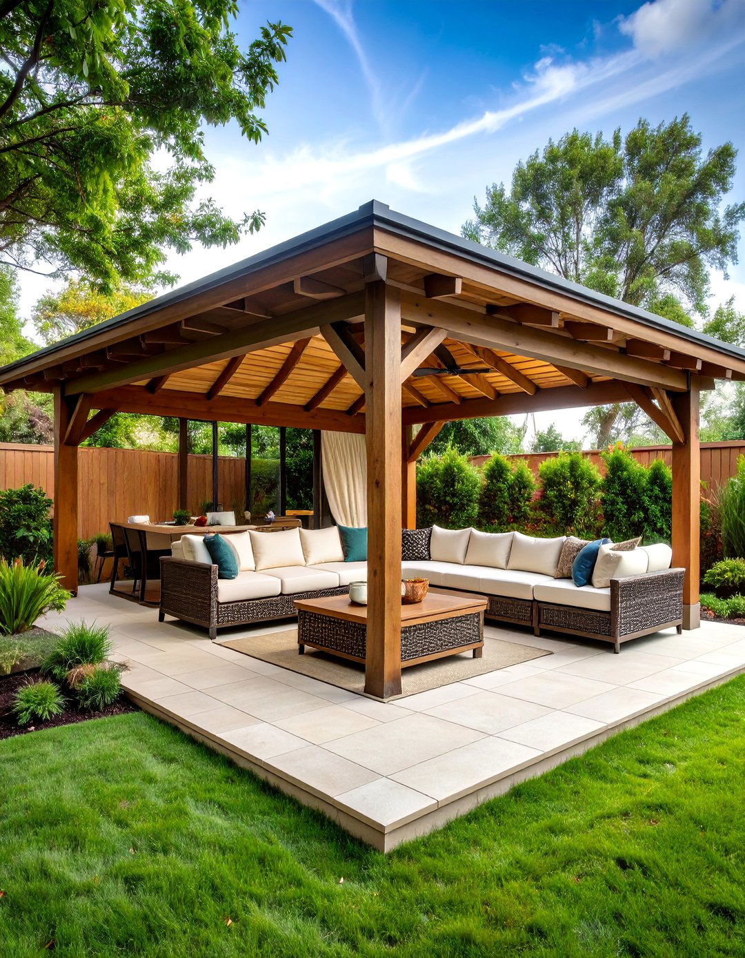 Outdoor Gazebo Cigar Room for Garden Settings - 20 Cigar Room Ideas