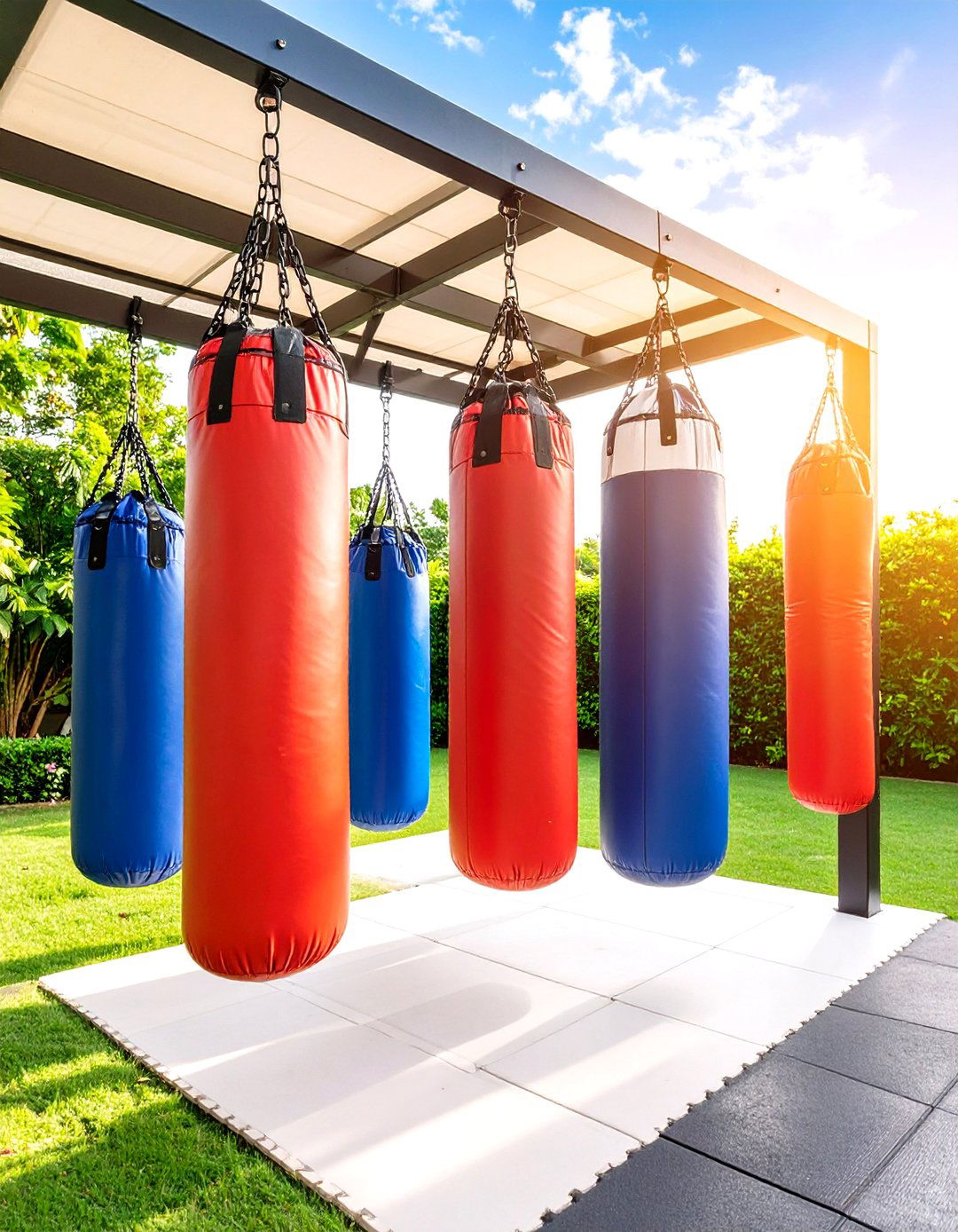 Outdoor Gym Boxing Training Area - 20 Outdoor Gym Ideas