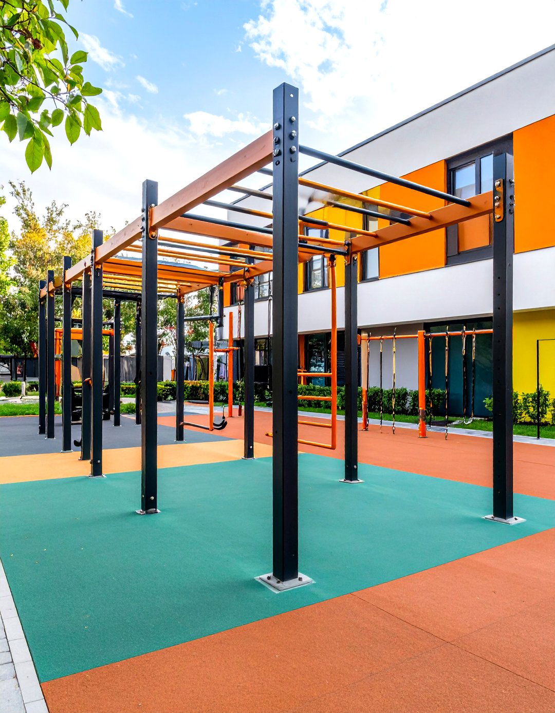 Outdoor Gym Multi Station Fitness Rig - 20 Outdoor Gym Ideas