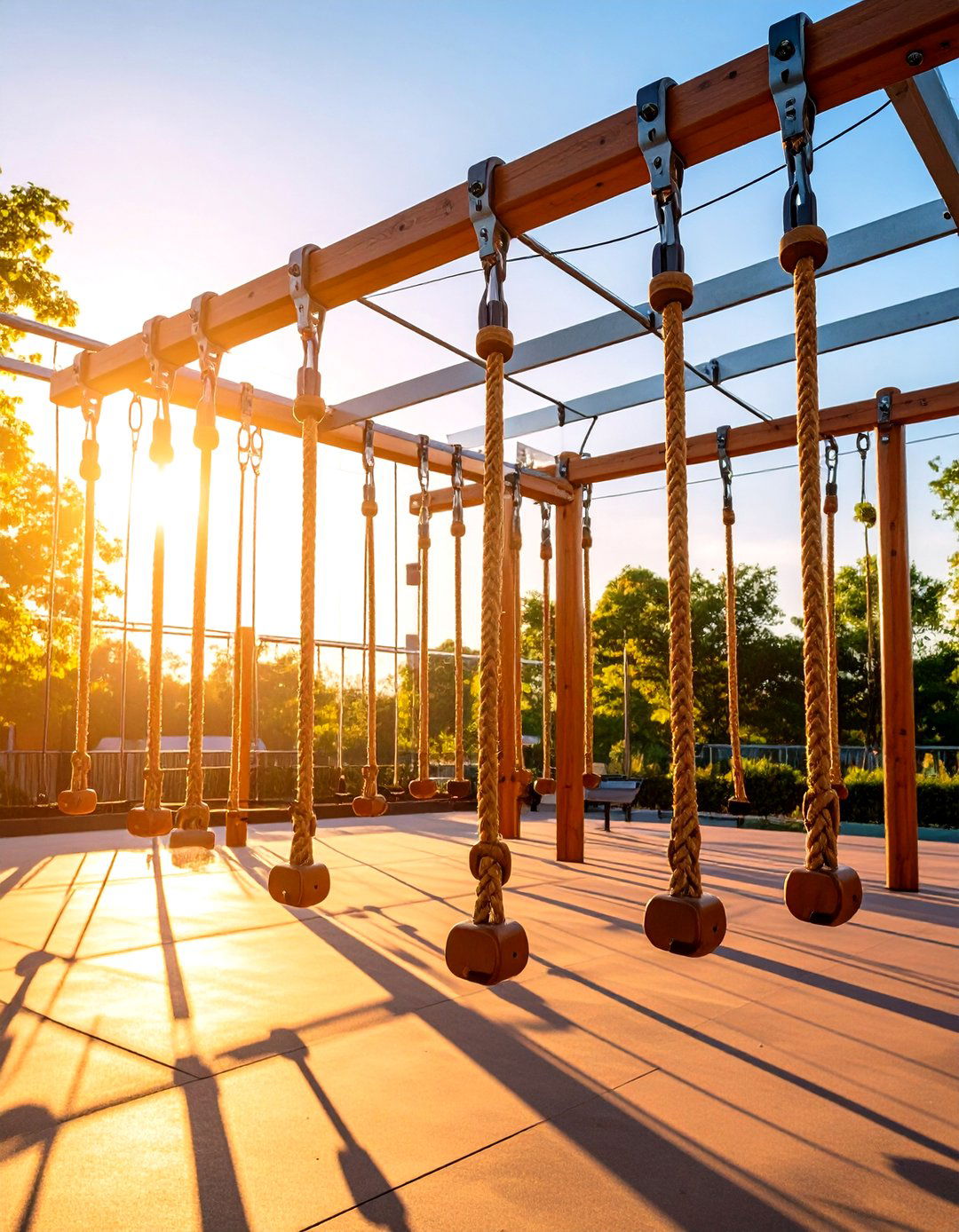 Outdoor Gym Rope Climbing Setup - 20 Outdoor Gym Ideas