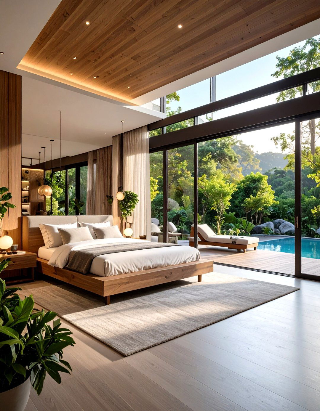 Outdoor Indoor Hotel Room Design with Seamless Transition Spaces - 20 Hotel Room Design Ideas