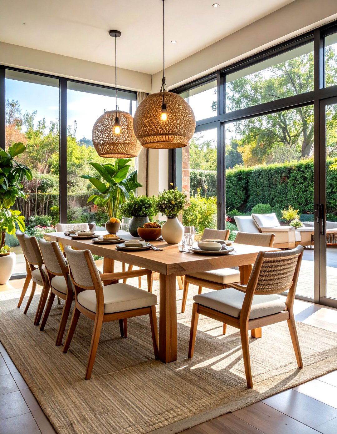 Outdoor Indoor Luxury Dining Room - 20 Luxury Dining Room Ideas