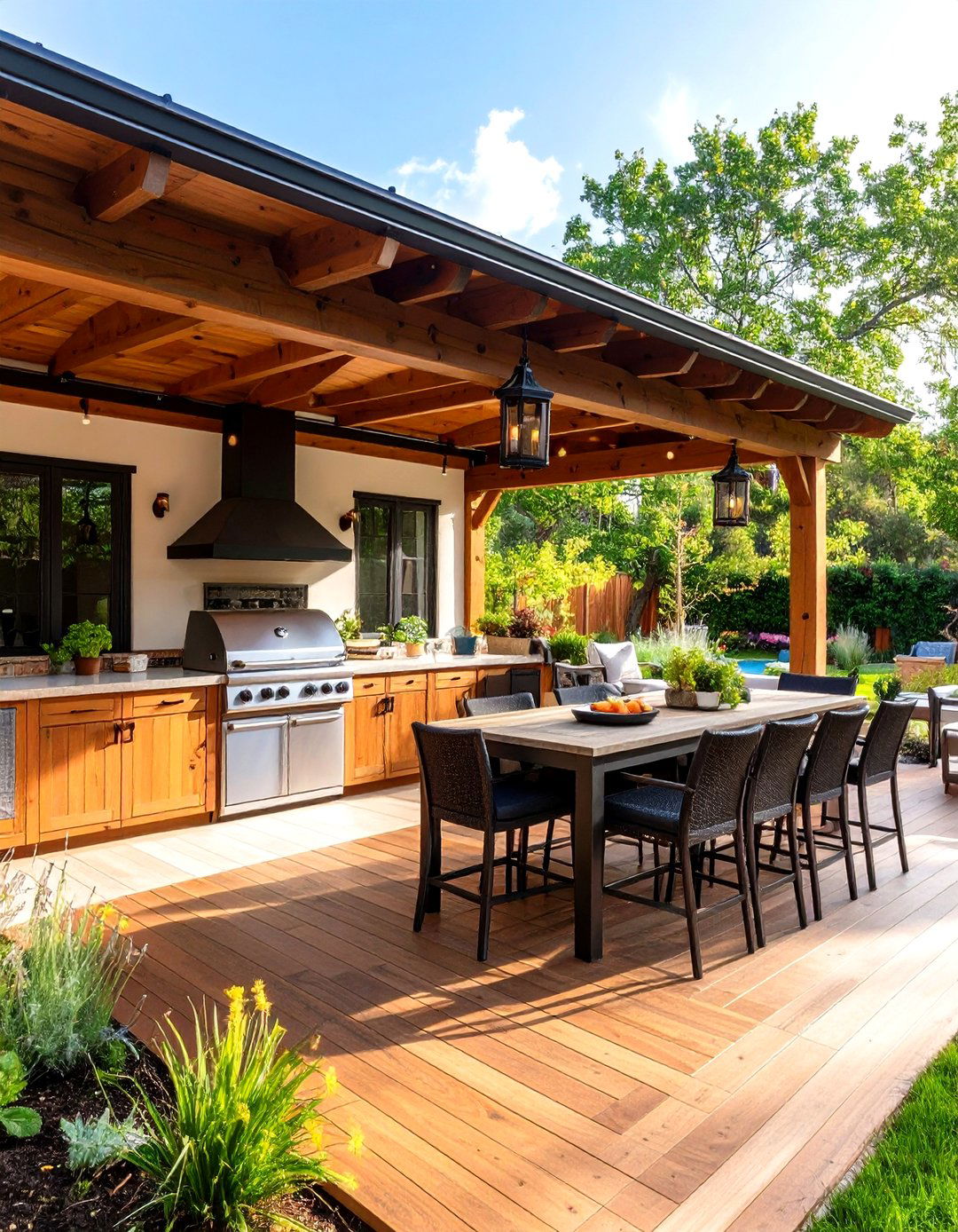 Outdoor Kitchen Covered Patio for Culinary Adventures - 20 Covered Patio Ideas