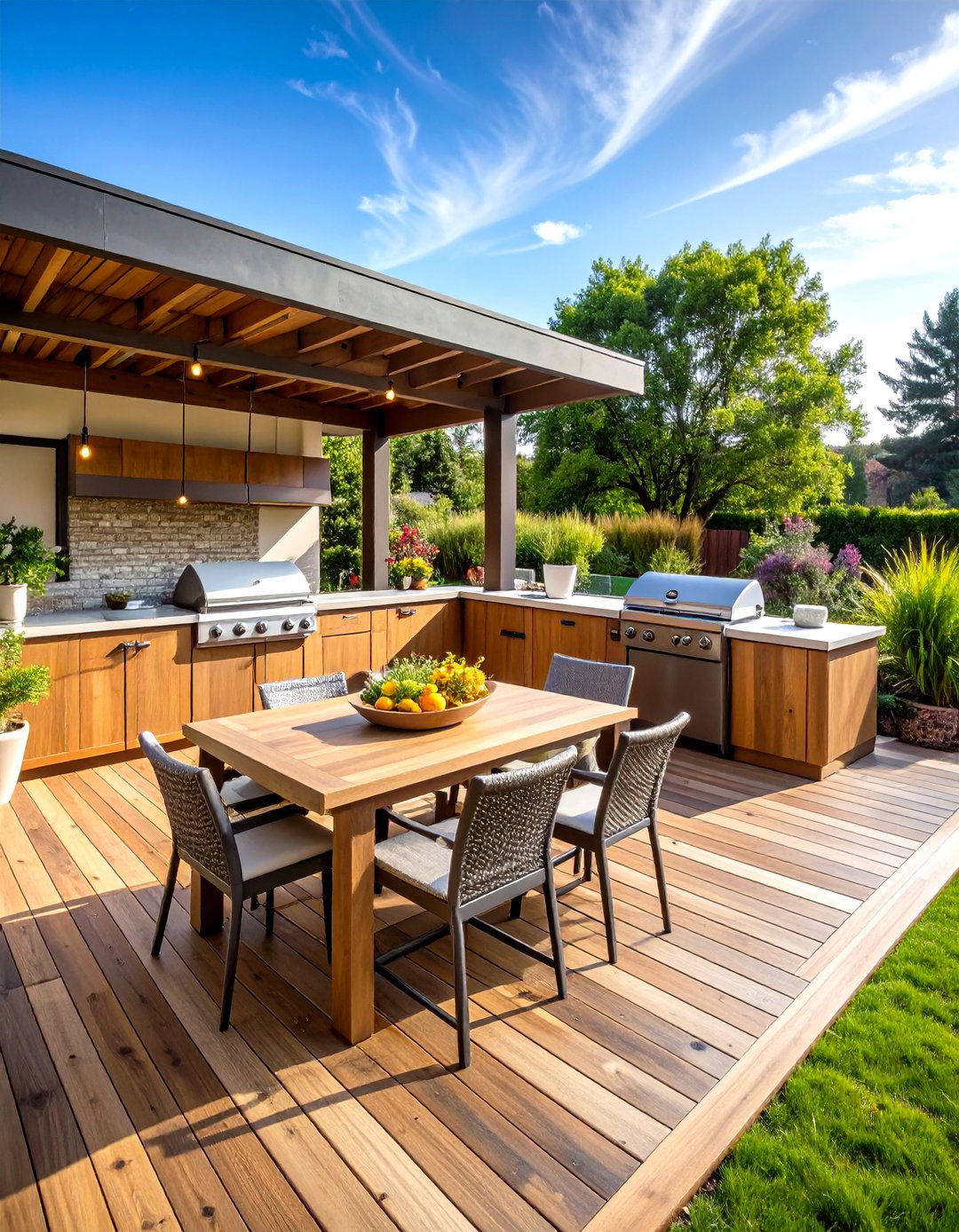 Outdoor Kitchen Patio Deck for Culinary Excellence - 20 Patio Deck Ideas