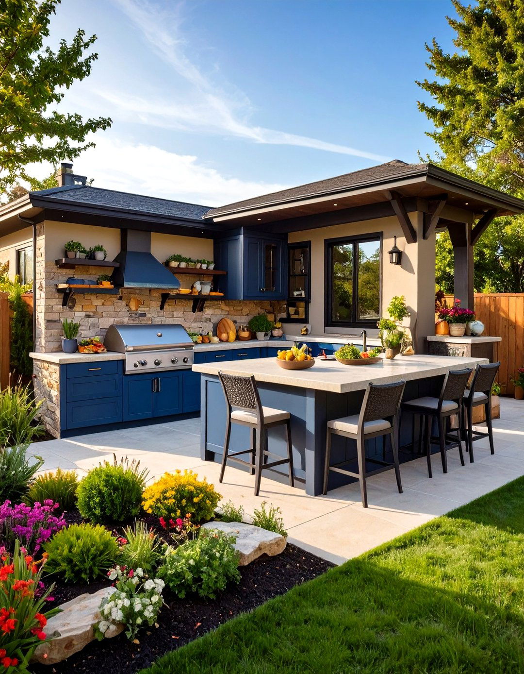 Outdoor Kitchens - 20 Small Backyard Landscaping Ideas