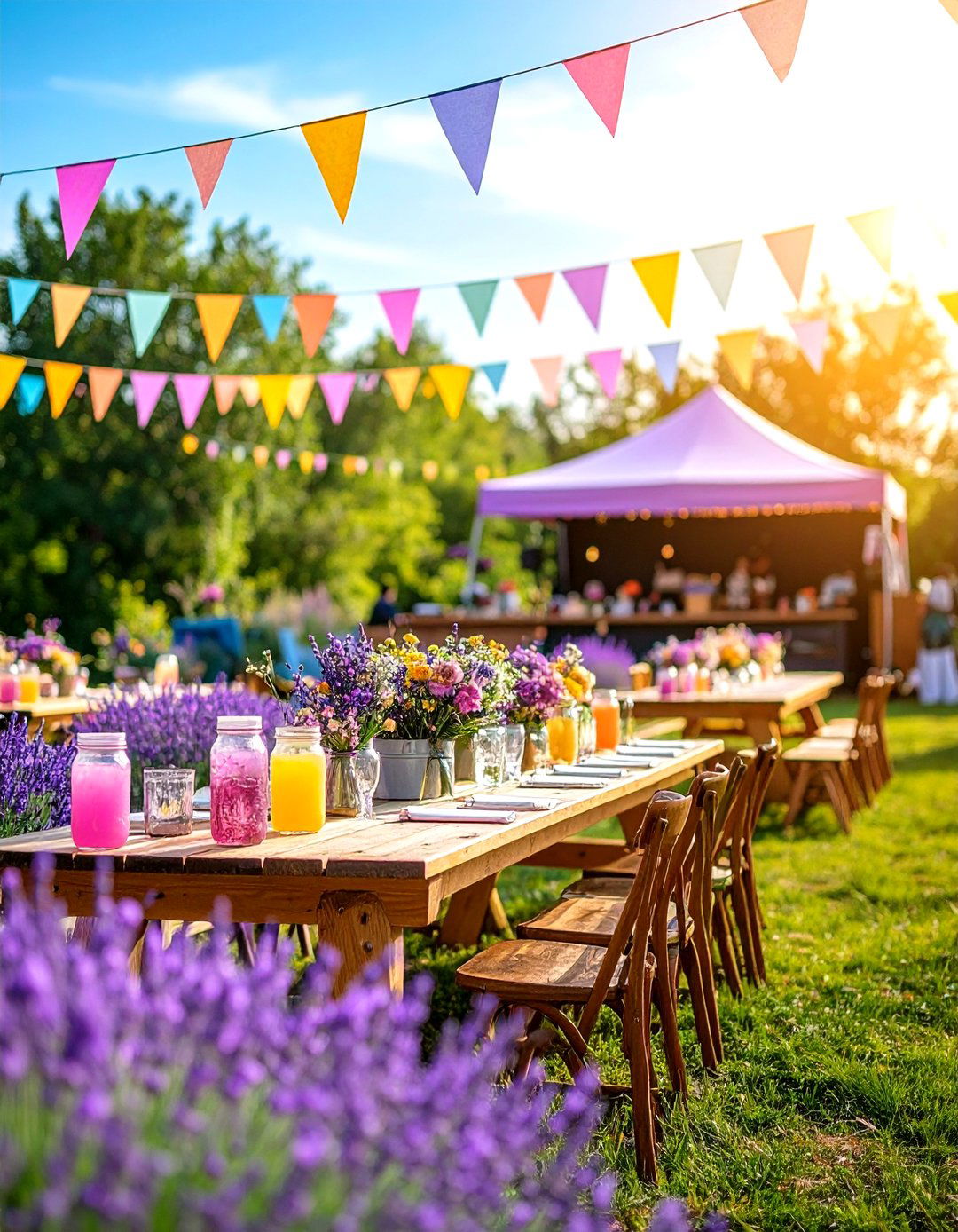 Outdoor Lavender Wedding Festival Celebration - 20 Lavender Wedding Ideas