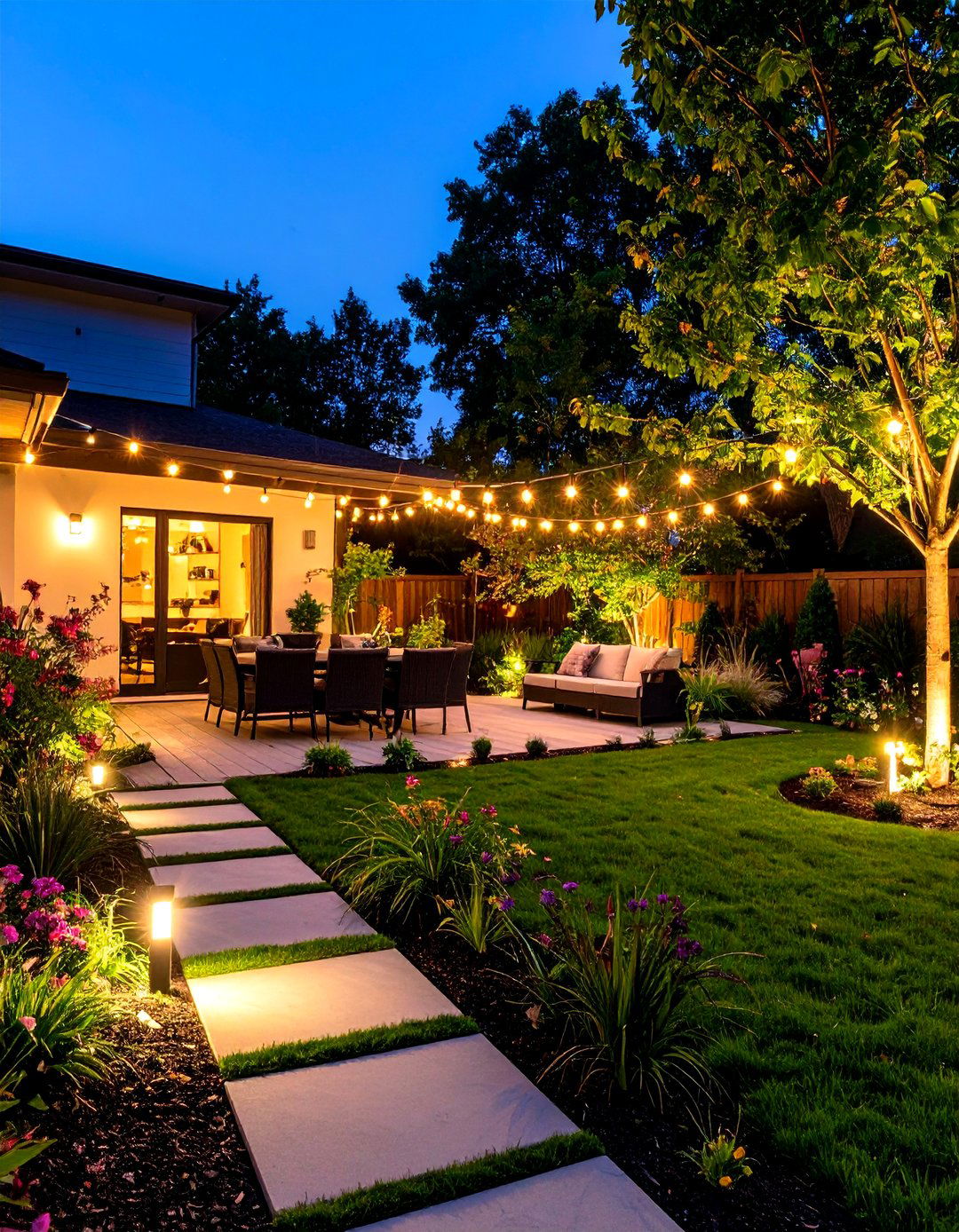 Outdoor Lighting - 20 Small Backyard Landscaping Ideas