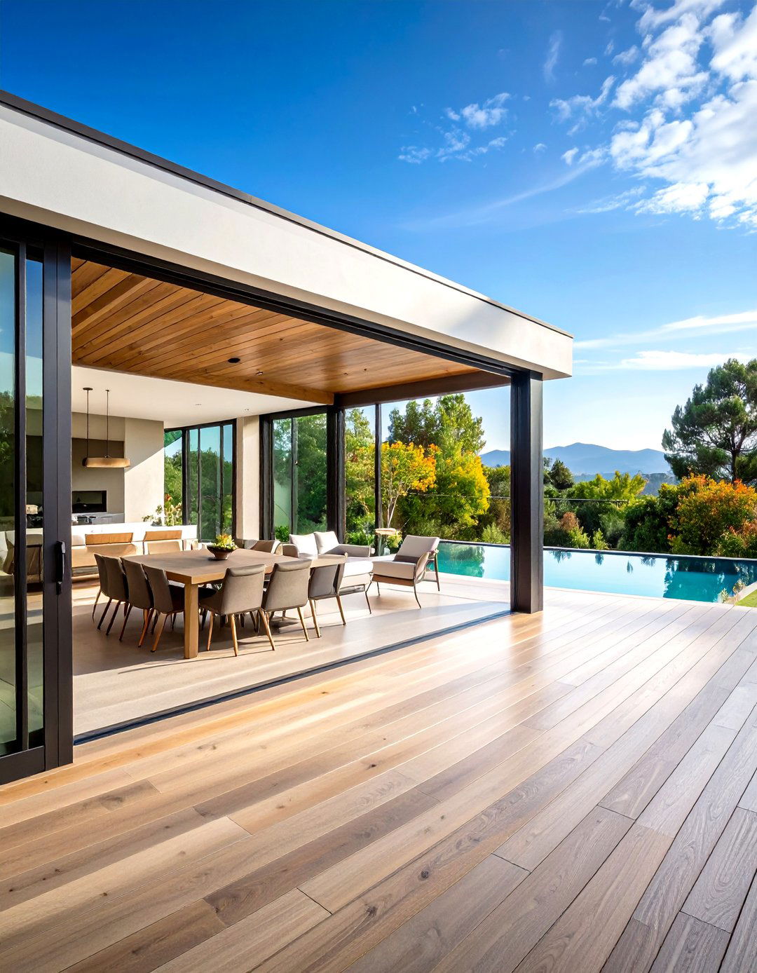Outdoor Living Space Covered Patio Extension - 20 Outdoor Living Space Ideas