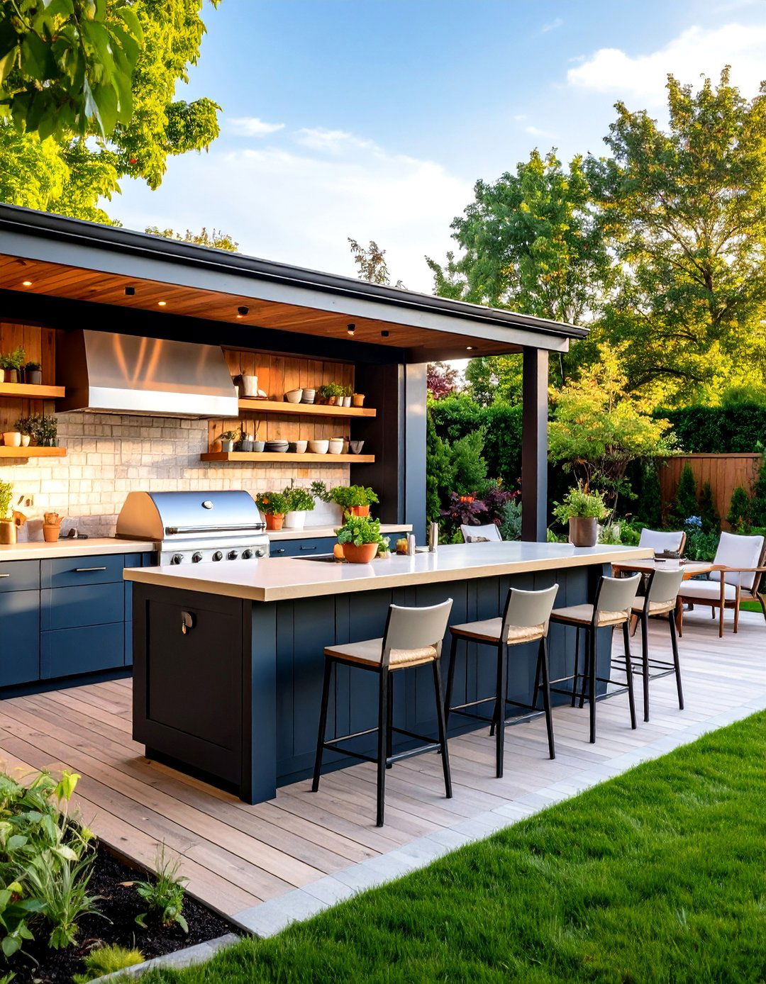 Outdoor Living Space Kitchen and Bar - 20 Outdoor Living Space Ideas