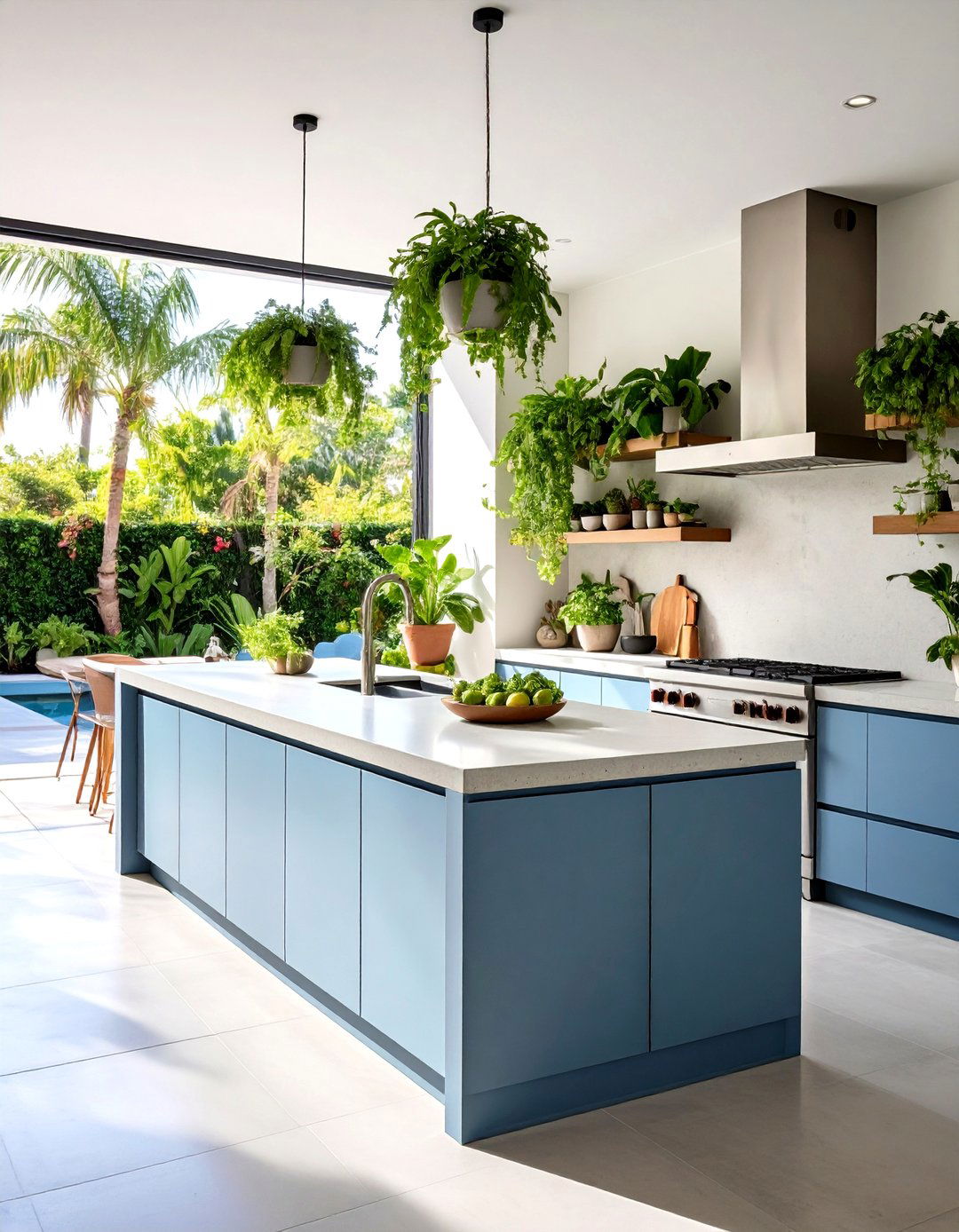 Outdoor Microcement Kitchen Design - 20 Microcement Kitchen Ideas
